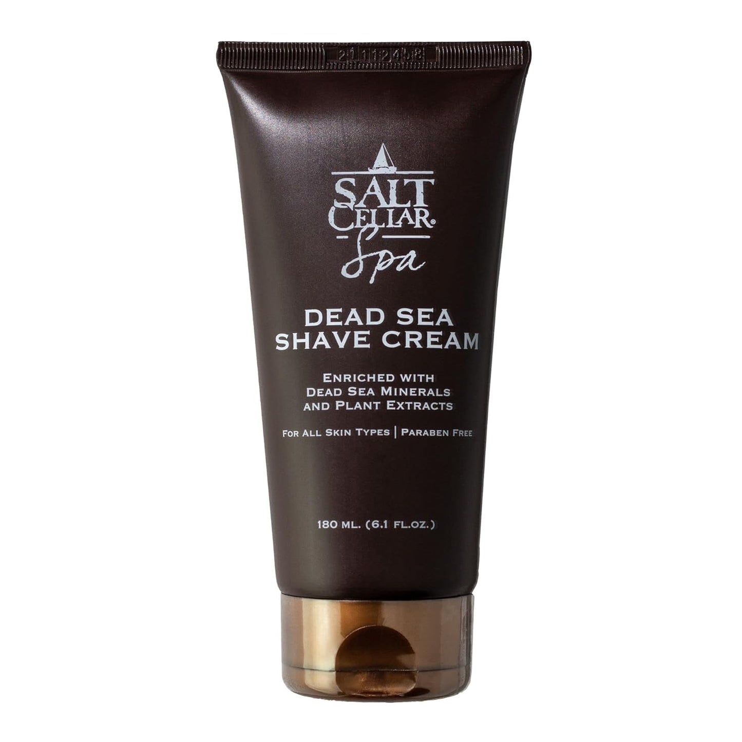 Salt Cellar Dead Sea Shave Cream - All-Natural Men’s Shaving Cream - Enriched Blend of Dead Sea Minerals and Plant Extracts - Delivers a Smooth and Comfortable Shave with a Light Scent – Paraben Free