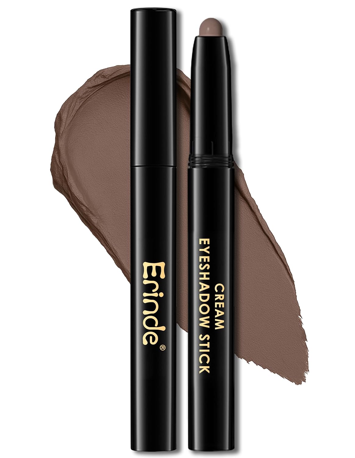 Erinde Waterproof Eyeshadow Stick, Cream Eye Shadow Stick, Long-Lasting, Crease-Proof, Cream to Powder Buildable & Blendable Eye Shadow Pencils Crayon, Vegan & Cruelty-Free, 14 Stone
