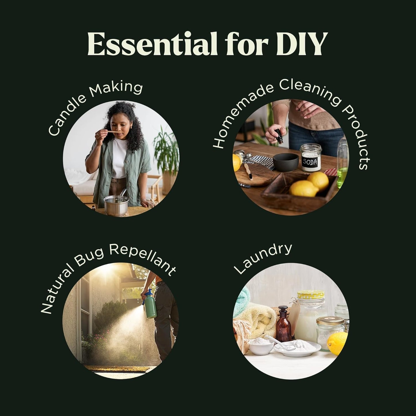 Lagunamoon Peppermint Oil - Natural Pure Essential Oils for Diffusers, Aromatherapy, Humidifiers, Candle Making Scents - Fresh Fragrance Scents for Home, Office, Cars and Cleaning Products (150mL)