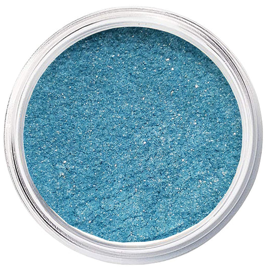 Aqua Ice Loose Mineral Eye Shadow Palette - Organic, Non-Toxic Glitter Eyeshadow - Light Blue Shimmer, Sparkling Mineral Eye Shadow Powder for Eye Glitter - Blue Purple Shades