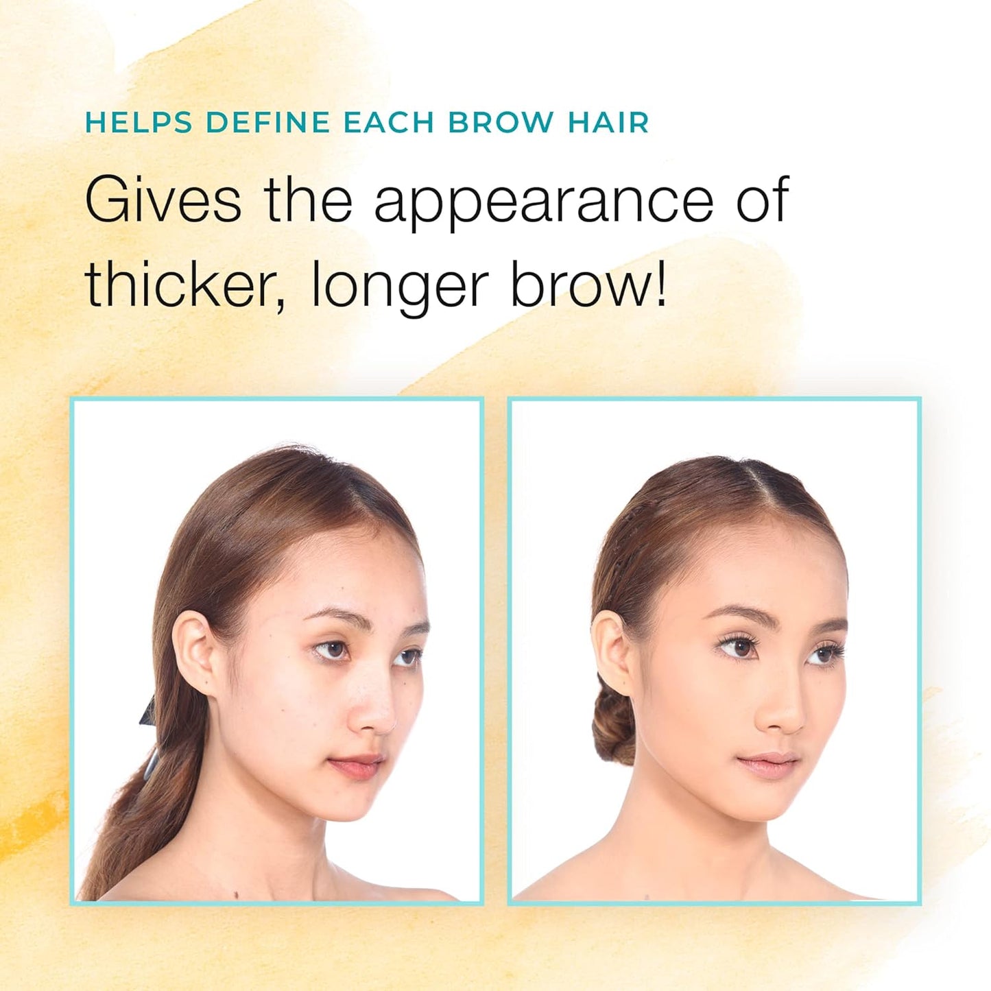 Eyebrow Color For Women, 20 Application Kit, Light Brown