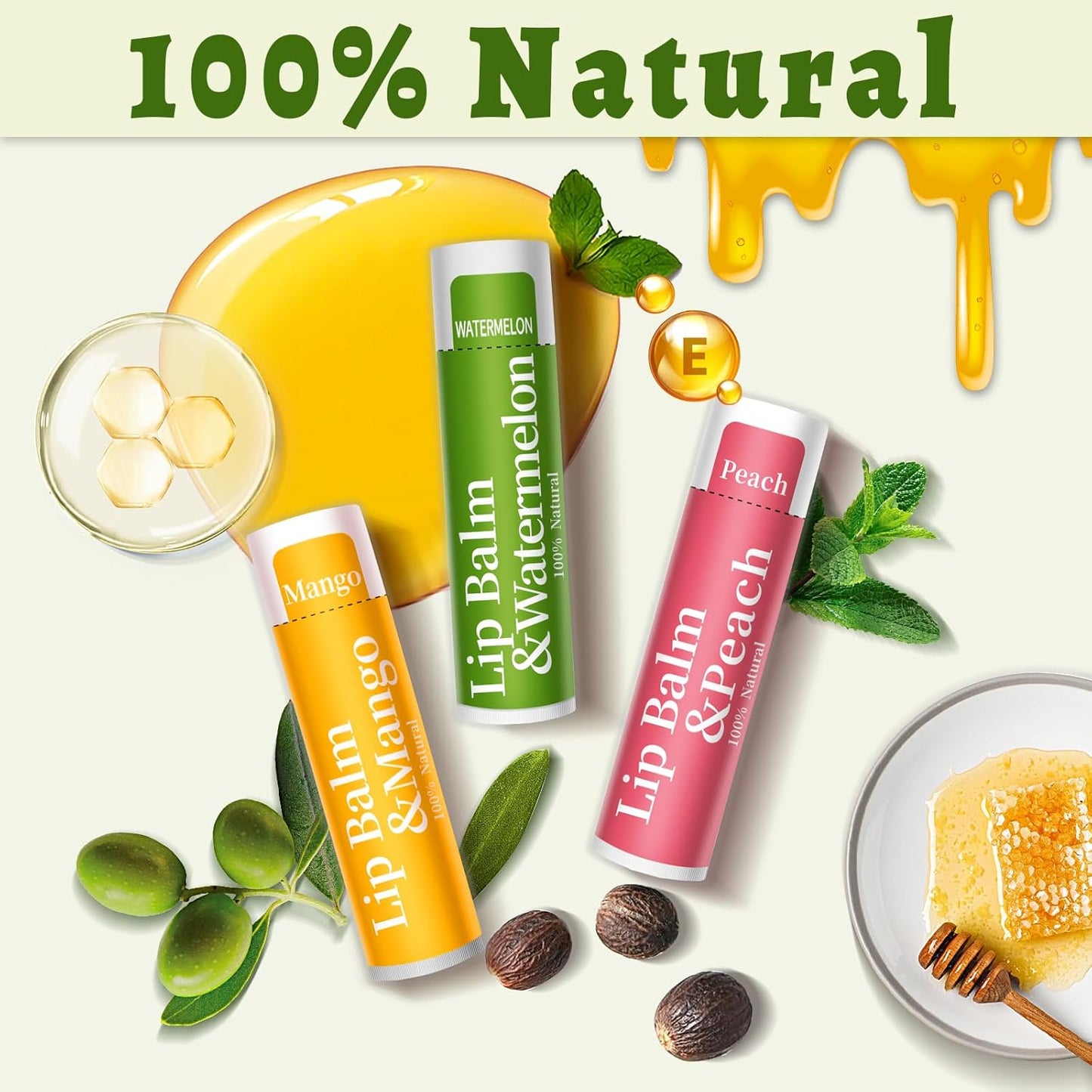 168 Pcs Lip Balm Bulk, 12 Flavored Lip Balm Pack for Women, All Organic Natural Bulk Lip Balms for Dry Cracked Lips, Moisturizing Lip Balms Gift Set(4.2g/0.15oz)