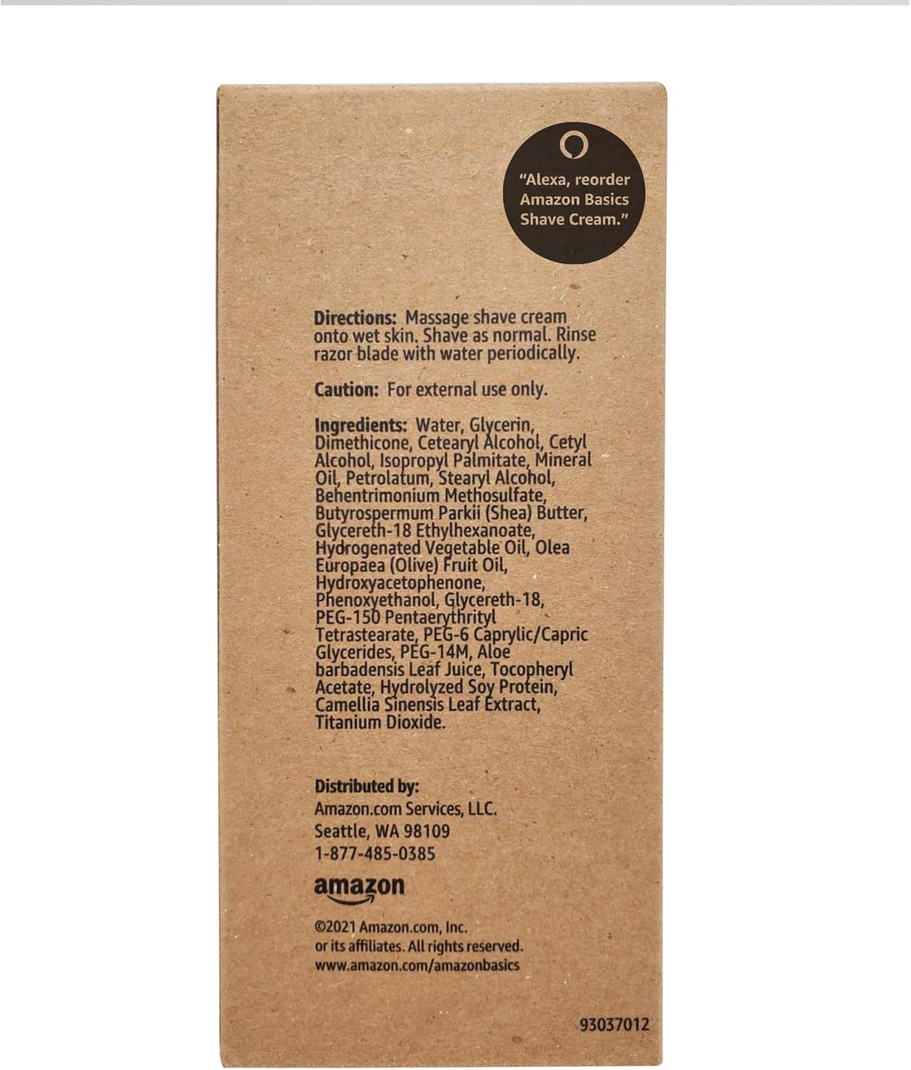 Amazon Basics 2-In-1 Shave Cream, Fragrance Free, 6 Fl. Oz., 2 Pack (Previously Solimo)