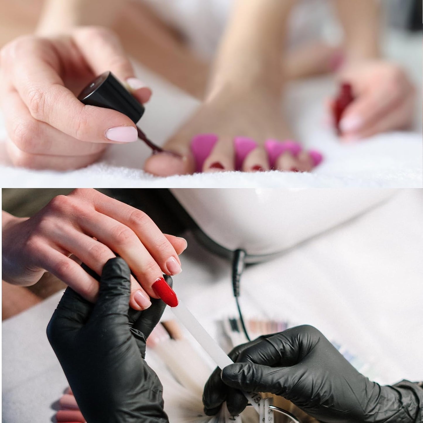 SUNFATT Foam Toe Separators,Toe Spacers for Women,Pedicure Toe Separators for Separating Toenails or Nails,Easy Finger and Toenail Polish Grooming,Soft Foams Pedicure Tools.12pcs