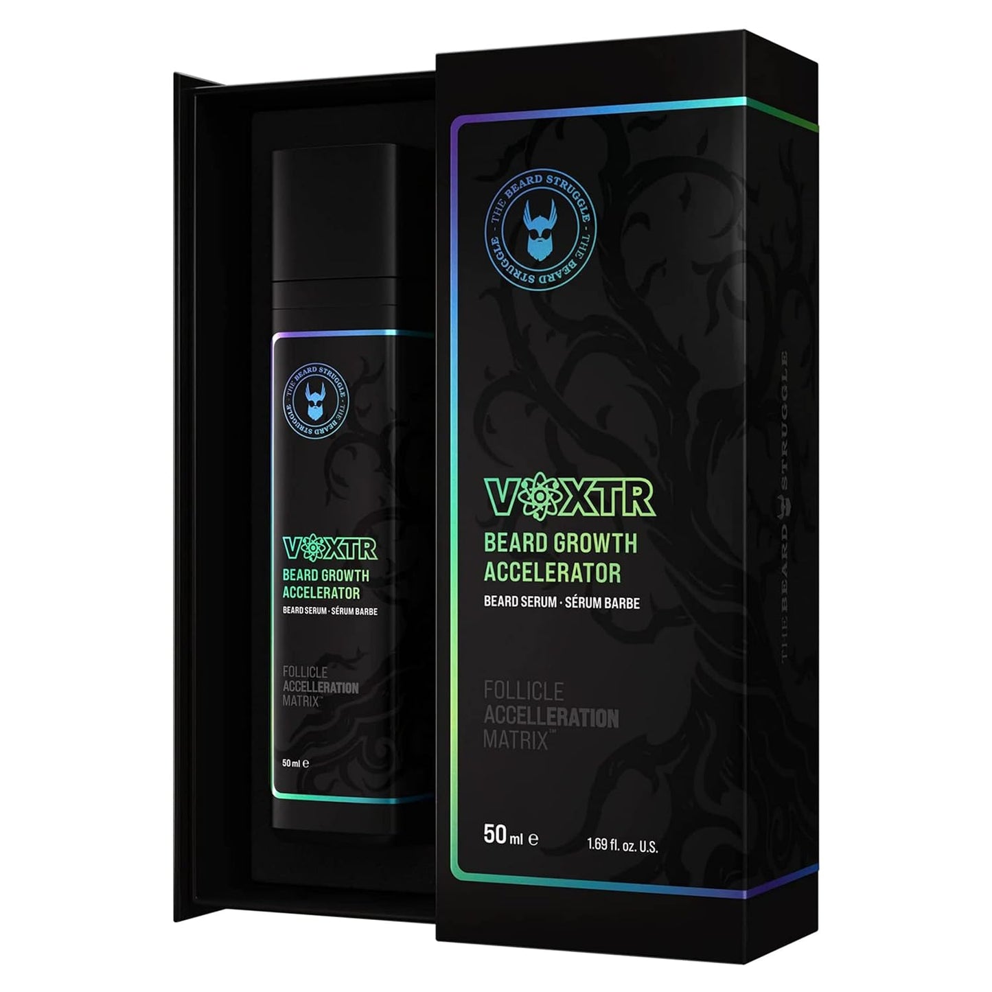 The Beard Struggle Voxtr Beard Growth Serum with Follicle Acceleration Matrix - Beard Serum, 1.69 Fl. Oz. US