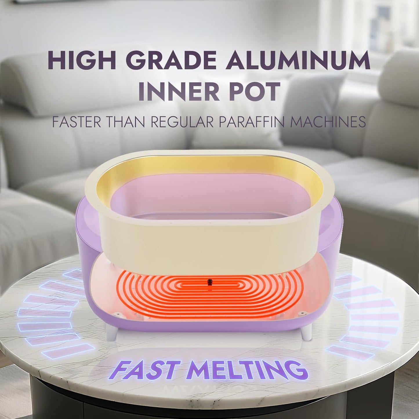 Waxkiss Intelligent Paraffin Wax Machine for Hands & Feet,Paraffin Wax Warmer for Professional Spa (B)