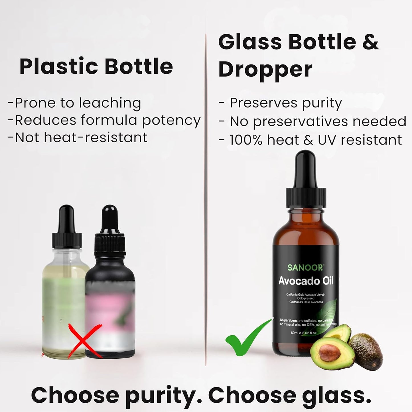 California Gold Avocado Oil - 100% Pure & Cold-Pressed - Premium Grade for Hair & Skin with Nutrient-Rich Hair Butter - 2.02oz (60ml)