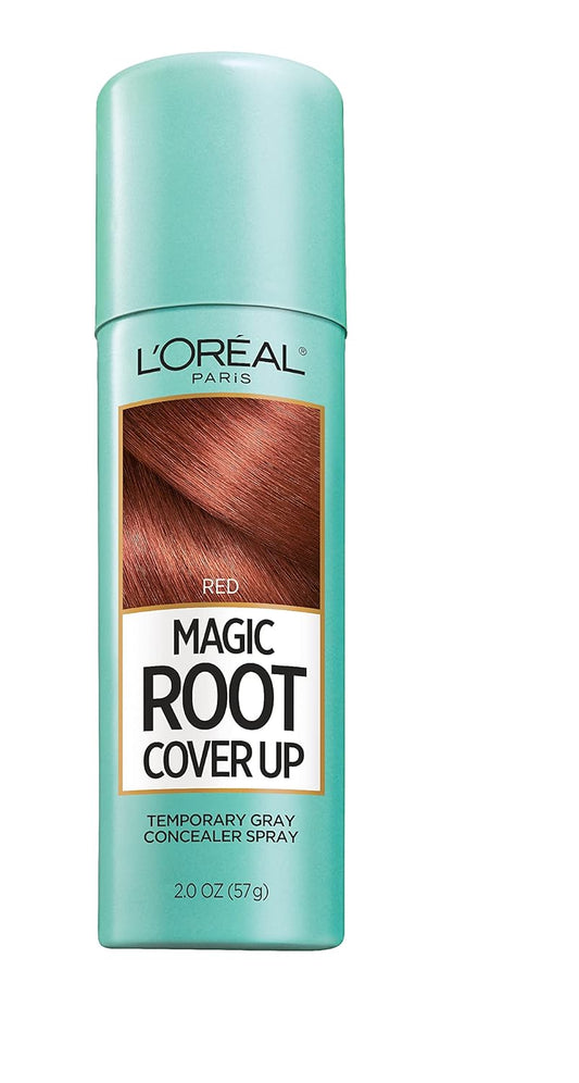 L'Oreal Paris Magic Root Cover Up Gray Concealer Spray Red 2 oz.(Packaging May Vary)