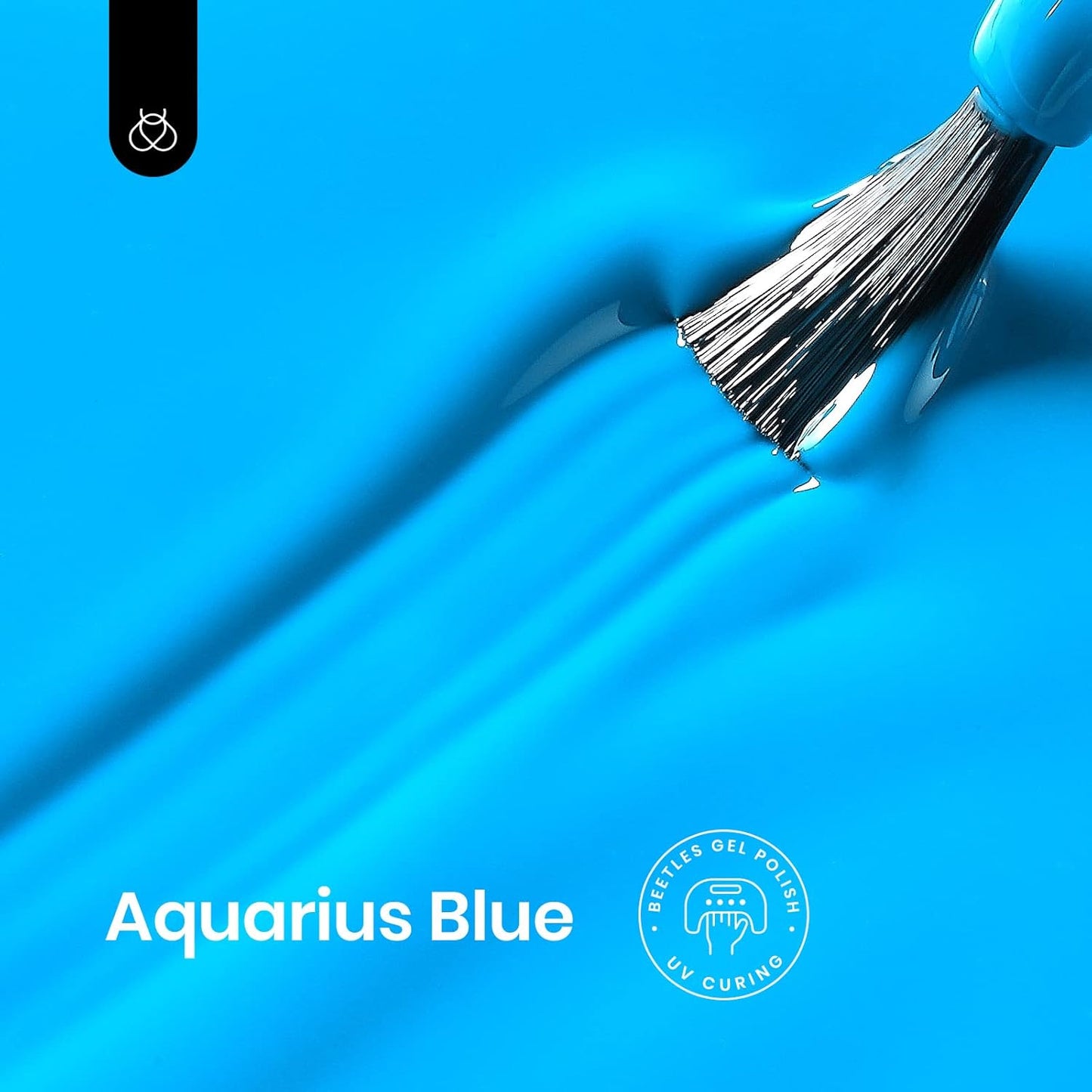 Beetles Blue Gel Polish, 1 Pcs 15ml Bright Blue Gel Nail Polish Soak Off Nail Art Manicure Salon Home DIY Design Uv Nail Lamp Needed Gift for Women