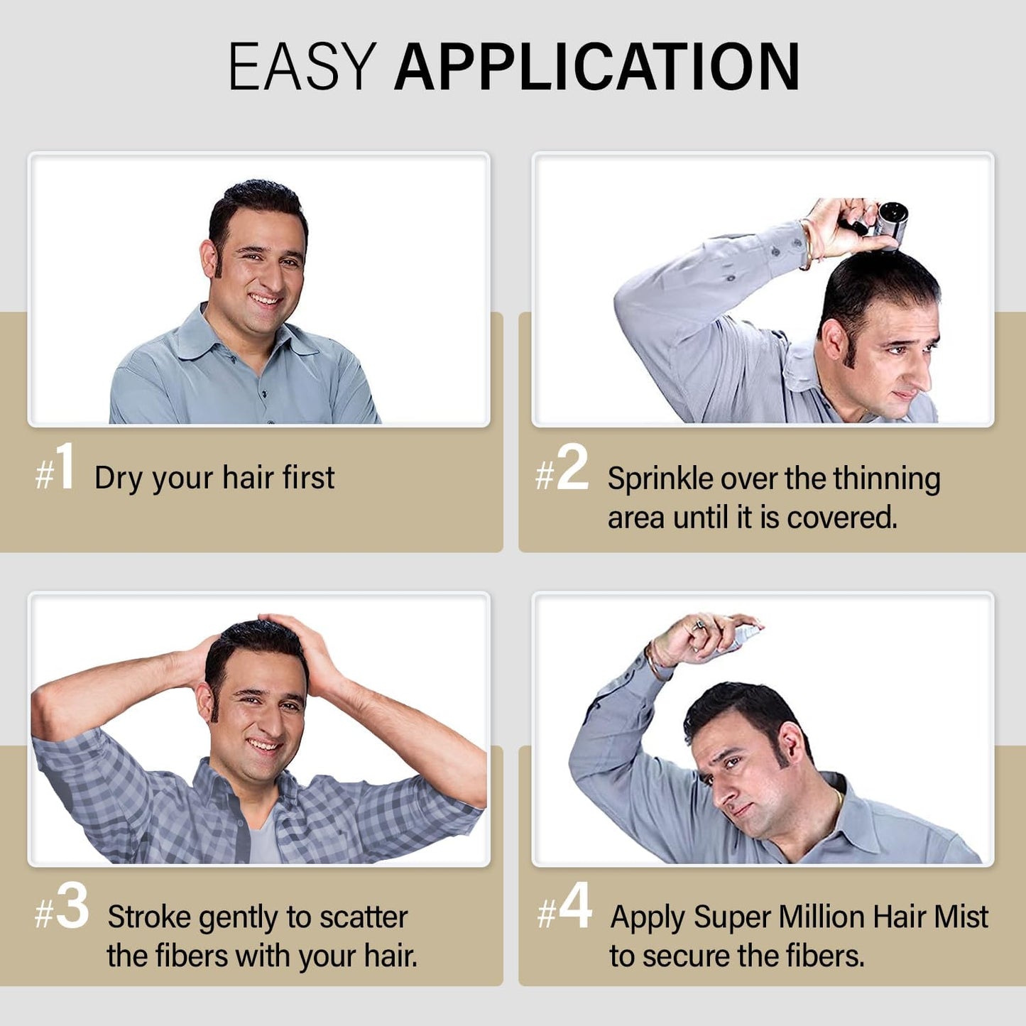 SMH Hair Fibers MADE IN JAPAN – Instantly Conceals Thinning Hair –Long-Lasting – Sweat, Water & Wind Resistant – Hair Loss Solutions For Men & Women (Medium Brown, 25g)