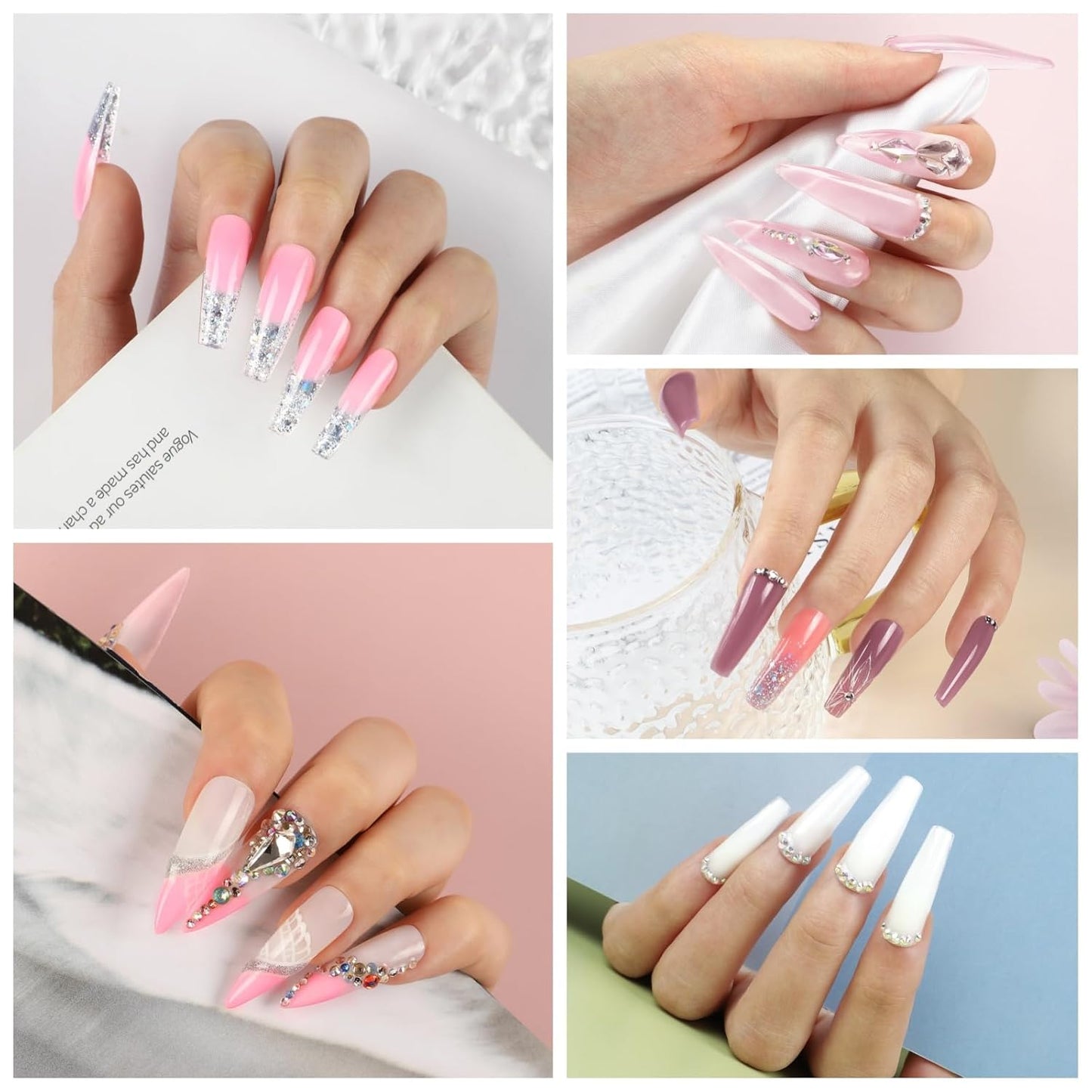 COSCELIA 41pc Poly Nail Gel Kit Starter Kit16ML 12 Colors Nail Extension Gel Kit with Lamp Light for Beginners with Everything Nail Thickening Solutions Gifts for Women