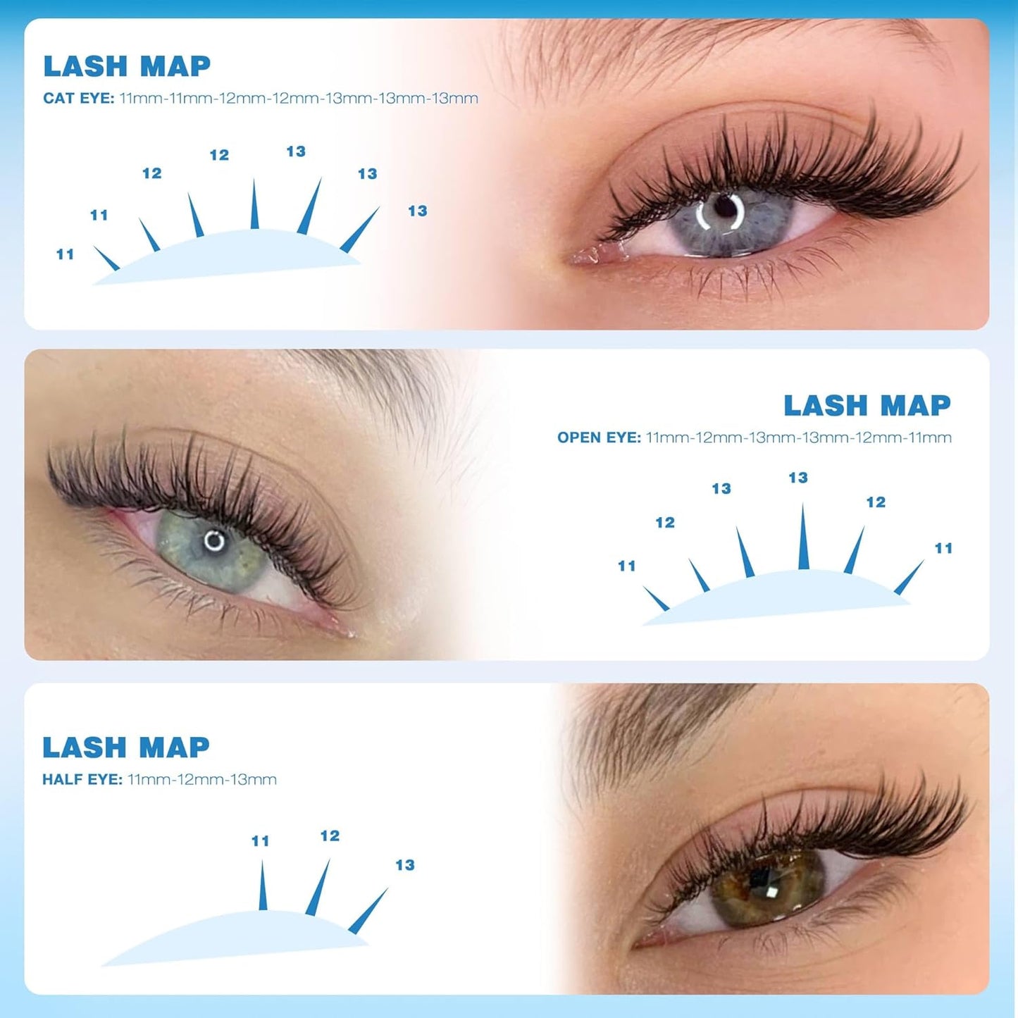 TNFVLONEINS Natural Lash Clusters Kit Wispy Lash Extension Kit Manga Eyelash Extension Kit Fairy Eyelash Clusters Kit DIY Eyelash Clusters Lashes 180Pcs Cluster Eyelash Extensions Individual Lashes