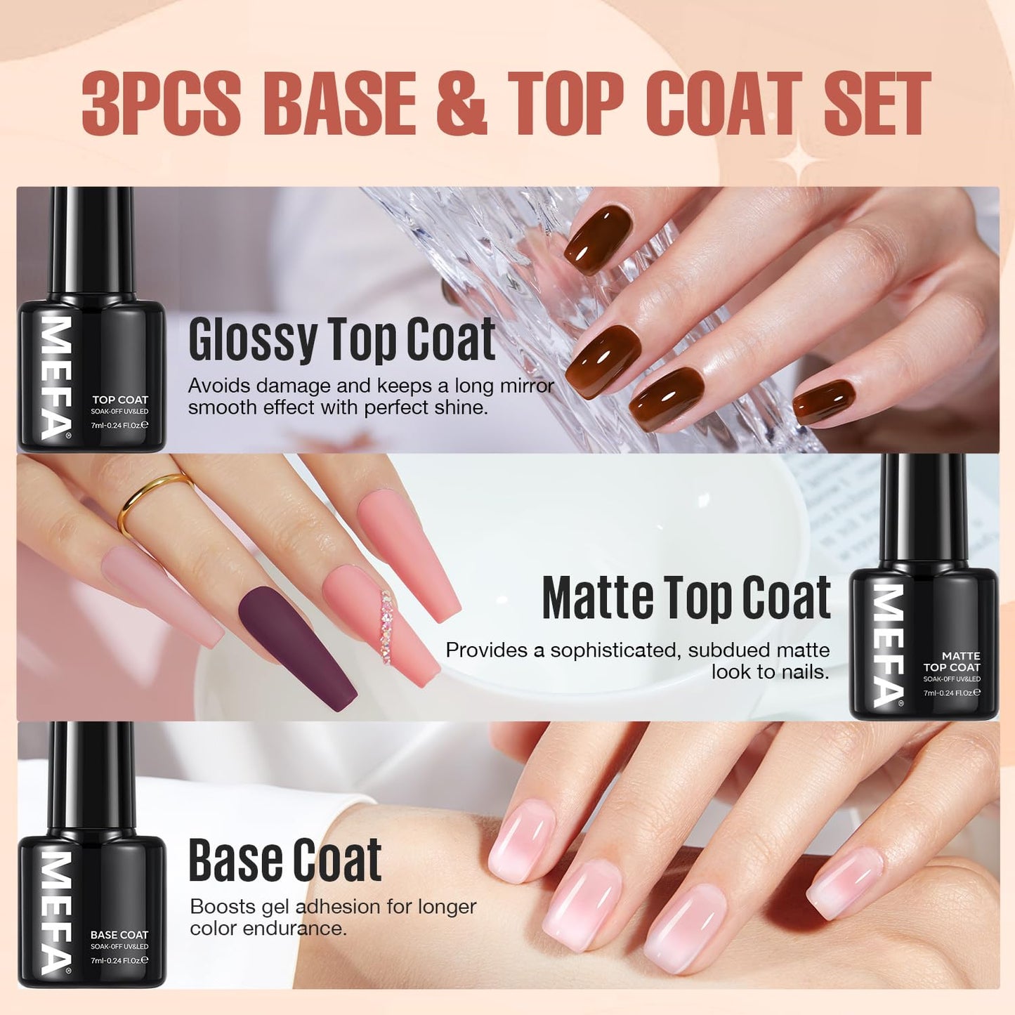 MEFA Glitter Gel Nail Polish Set, 23 Pcs Burgundy Red Green Gel Polish Set Pink Glitter Gold Nail Polish Blue Gold Sparkle Nail Polish Gel Manicure Soak Off Salon Gifts for Women