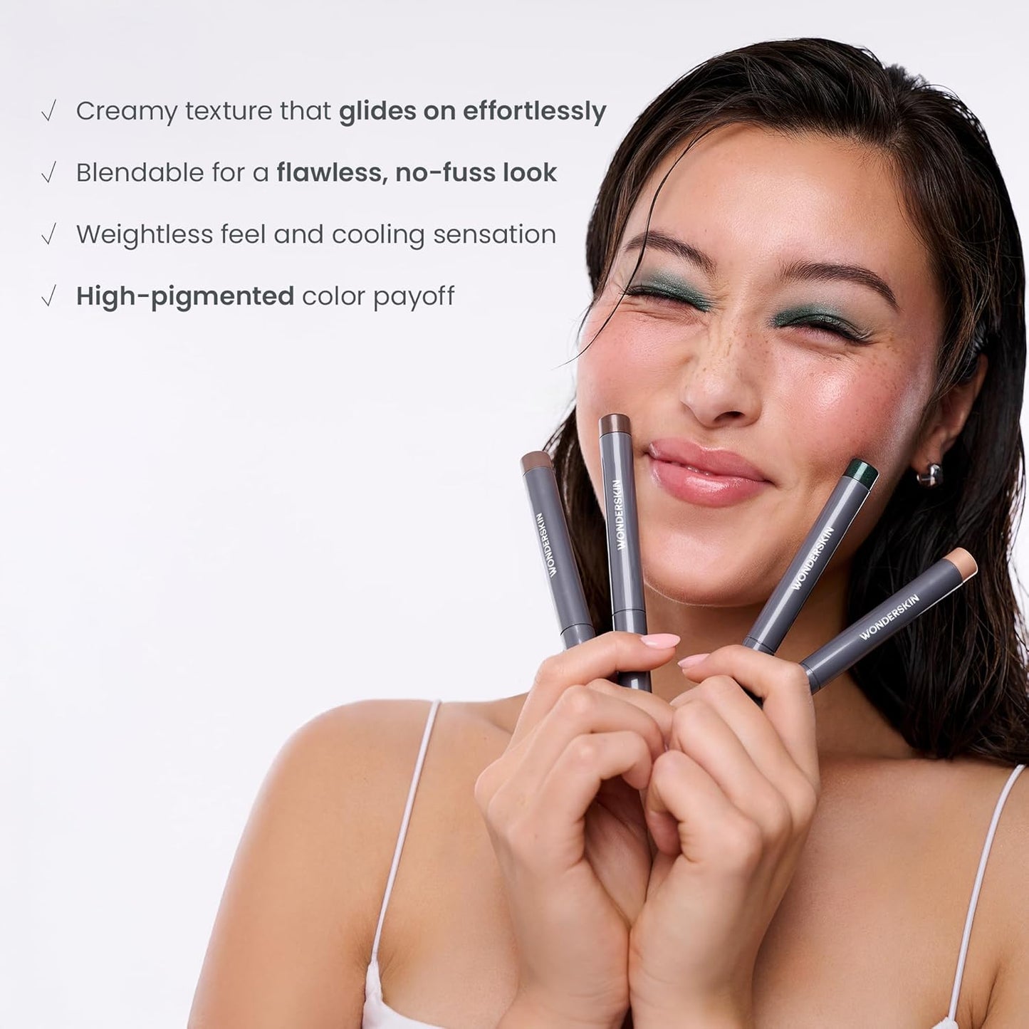 Wonderskin IYKYK Eyeshadow Stick - Longwear Eye Shadow Sticks, Budge-Proof and Waterproof Matte Eyeshadow Stick with Built-in Sharpener (Mink)