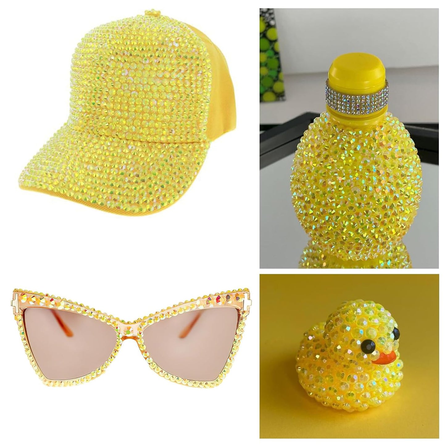 1440Pcs Lemon Ab Crystal Rhinestones,Glass Flatback Rhinestones Gemstones for Nail Face Makeup Art Crafts Clothes Decoration-(SS20,4.8mm,Lemon Ab)