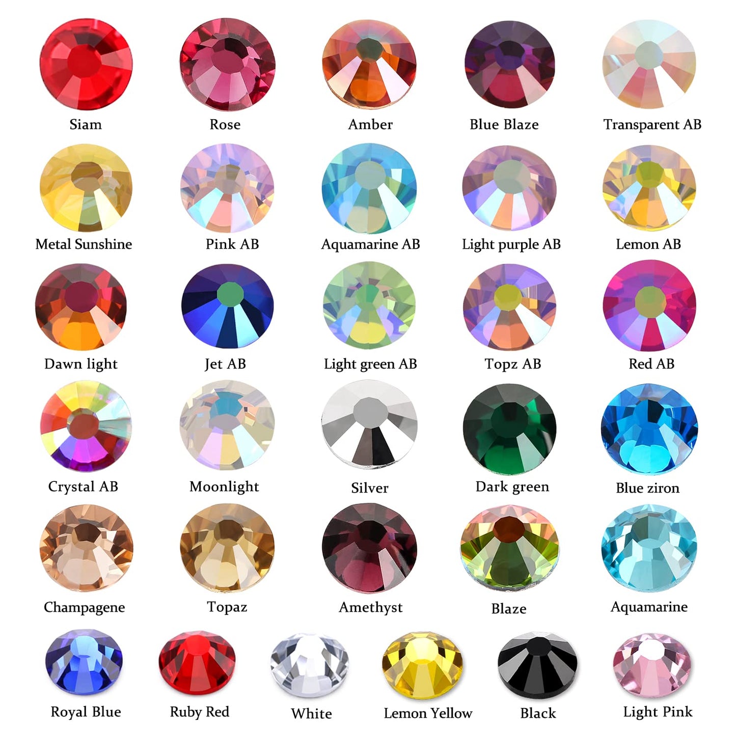 288Pcs Light Pink Crystal Rhinestones,Glass Flatback Rhinestones Gemstones for Nail Face Makeup Art Crafts Clothes Decoration -(SS30,6.5mm,Light Pink)