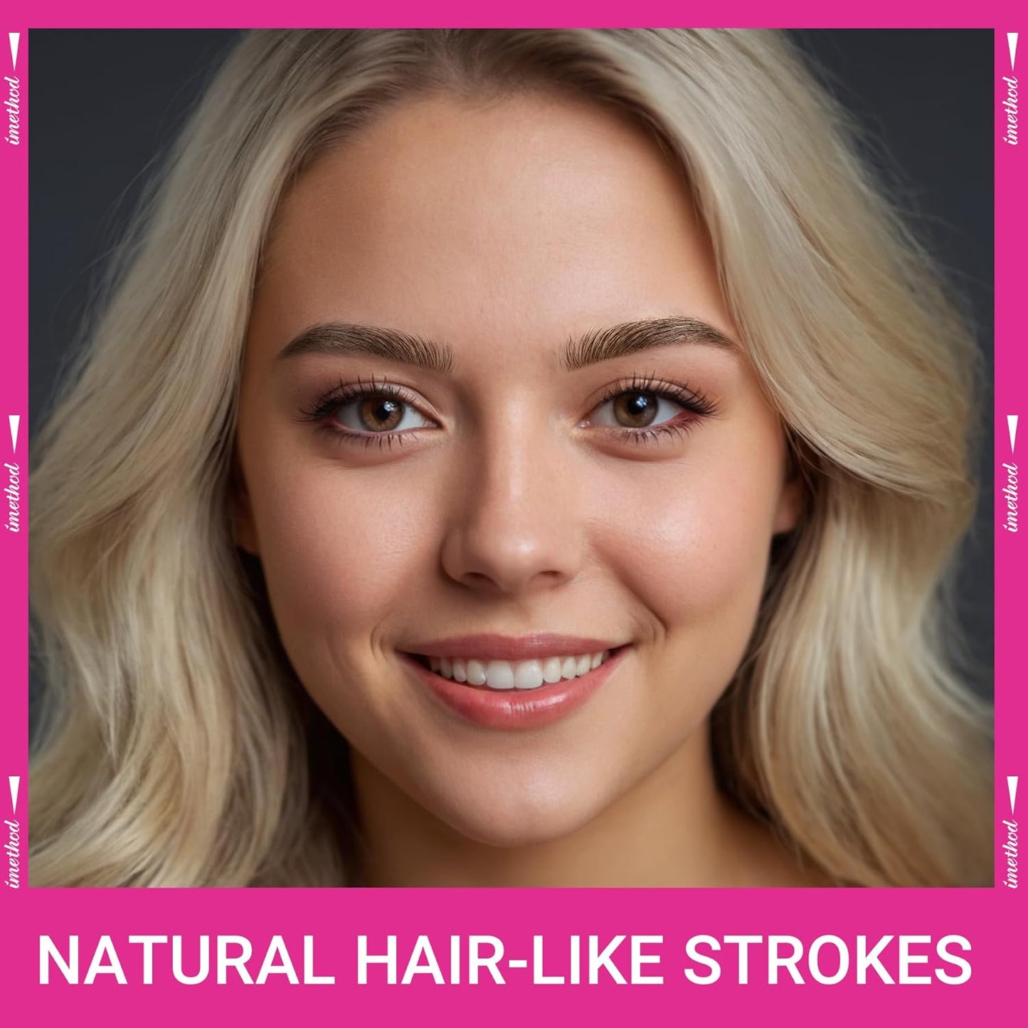 iMethod Eyebrow Pen - Eyebrow Pencil Magic 2-in-1 Eye Brow Pencils for Women with 4-Fork-Tip and Precise Brush-Tip Create Natural Hair-Like Brows, Last All Day, Microblading Eyebrow Pen, Black Brown