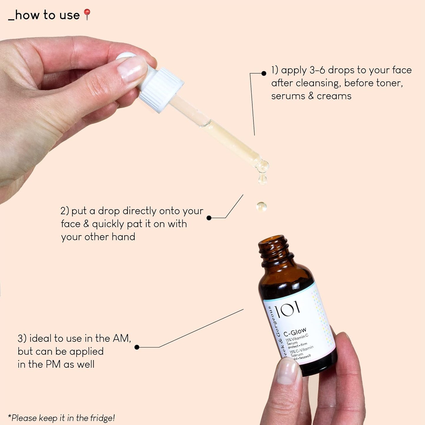 Geek & Gorgeous - C-Glow - 15% Vitamin C + Ferulic acid & Vitamin E Serum, protects against environmental damage, boosts collagen & evens skin tone - all skin types, 1 oz