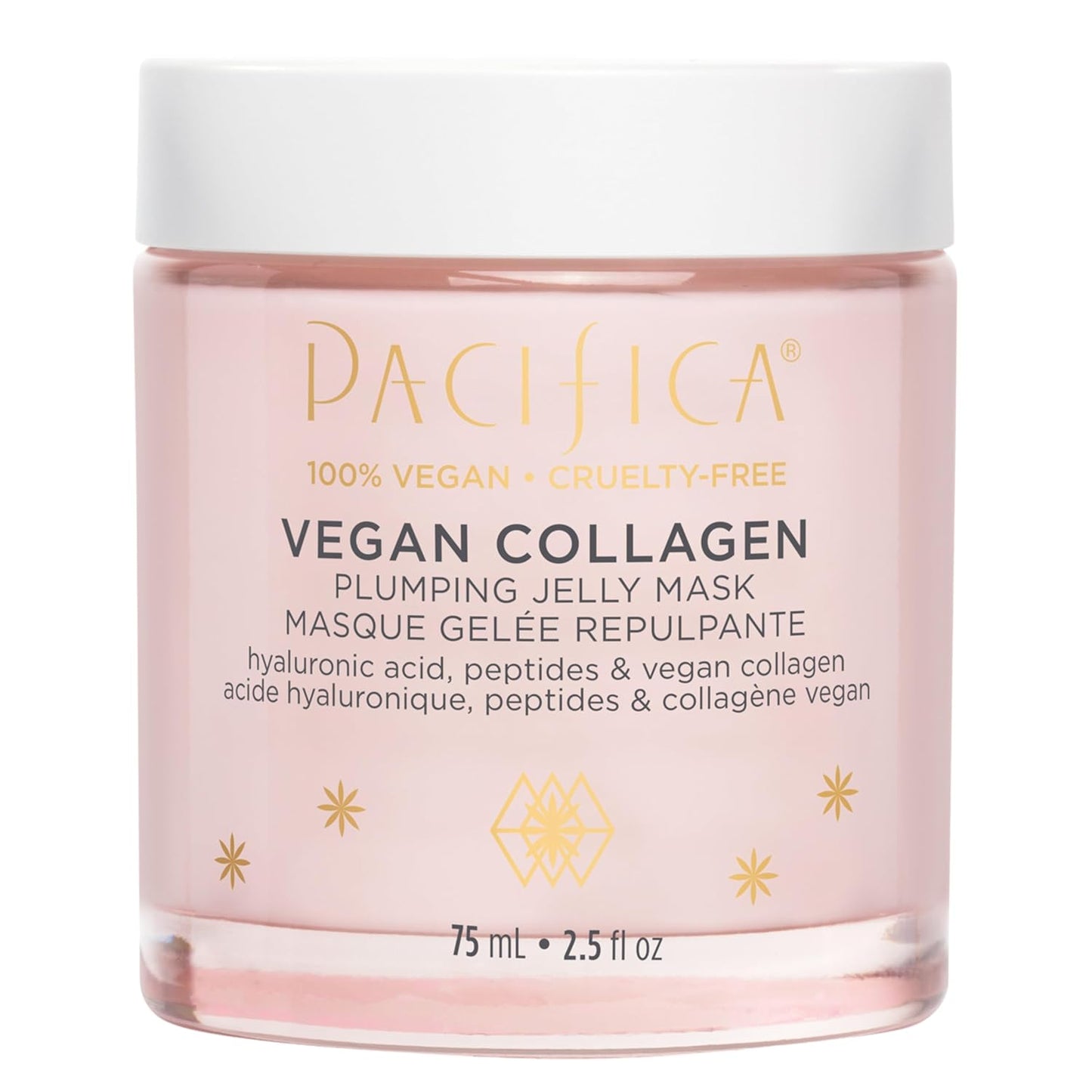 Pacifica Vegan Collagen Plumping Jelly Mask – Overnight Hydrating Face Mask with Vegan Collagen, Squalane & Hyaluronic Acid, Deep Moisture for Plump, Dewy Skin, Glass Skin Glow, Clean Beauty Skincare