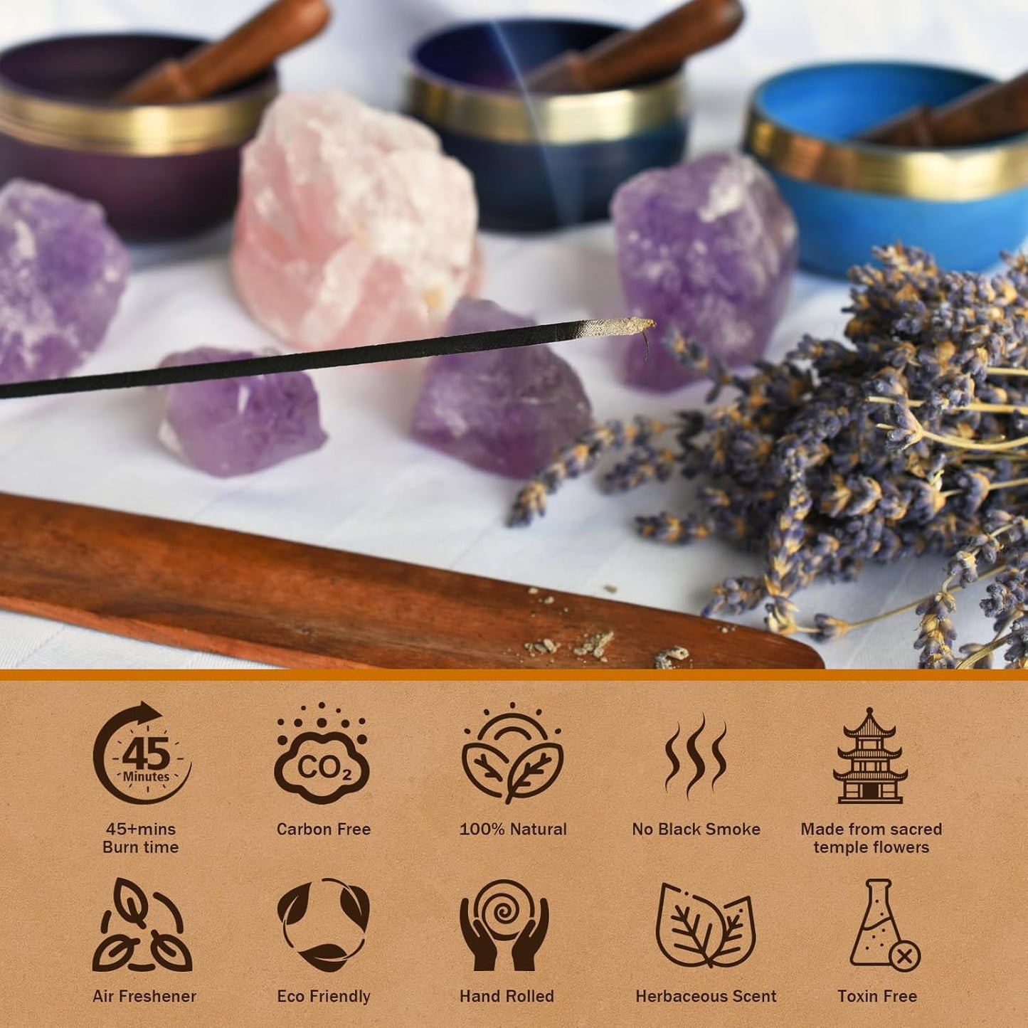 Incense Sticks Variety Pack-240 Insence-Sticks (12Incents x 20 Insense) -White Sage Palo Santo Dragons Blood Sandalo-Natural Inscents-Sticks Non Toxic Cleansing Incienso＋Slow Burning Inscents