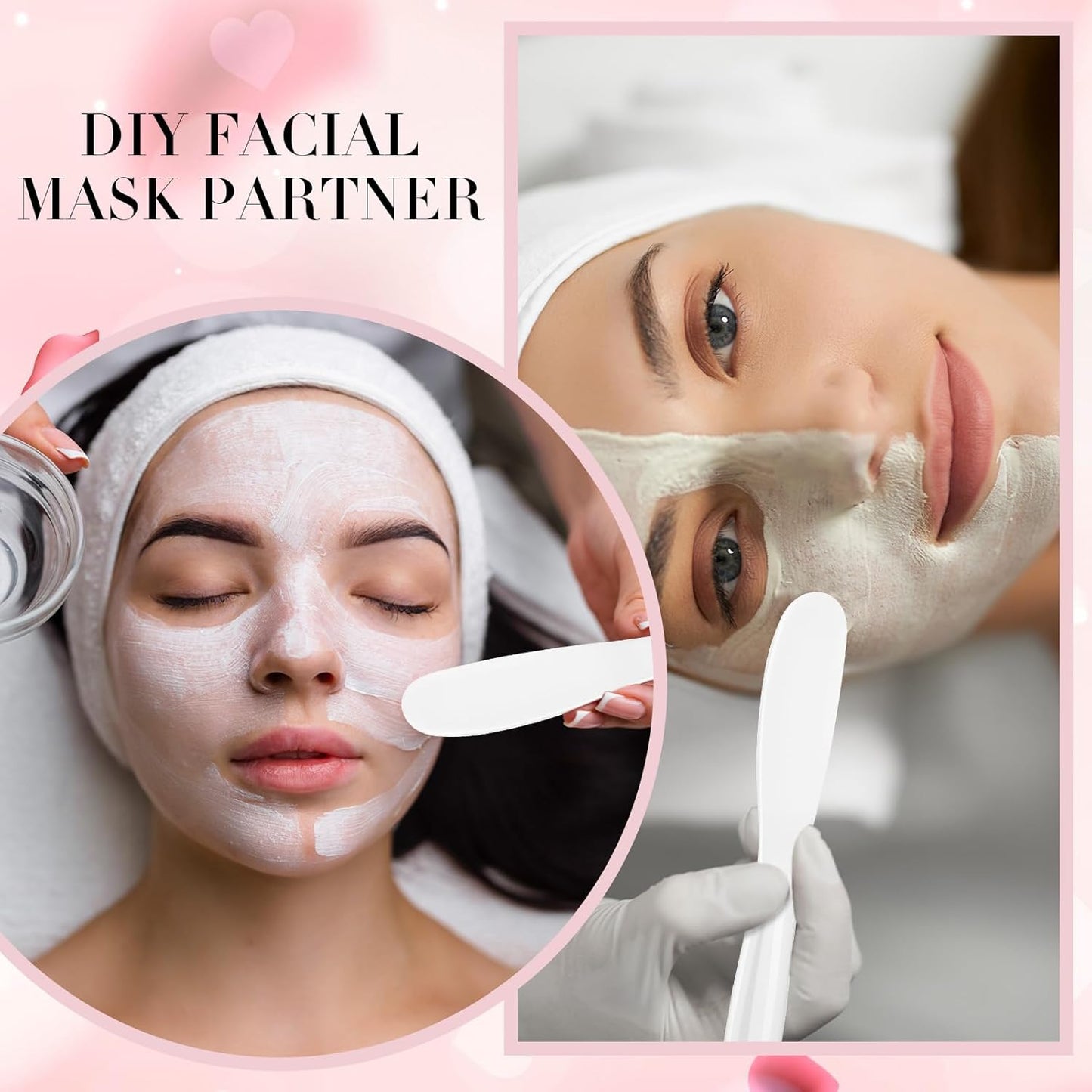 Silicone Face Mask Applicator Tool, 5Pcs Reusable Makeup Spatula,Mask Spatula, Small Plastic Skin Care Spatulas Cream & Lotion Spatulas Tools for DIY Skincare