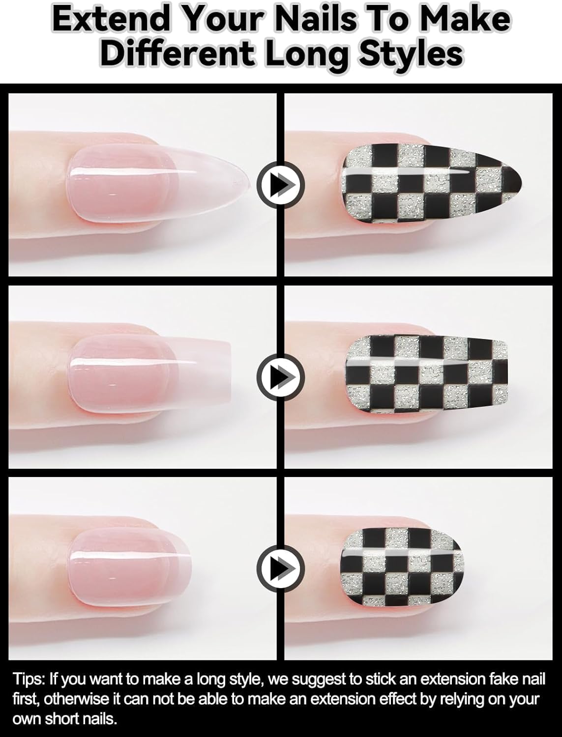 32PCS Semi-Cured Gel Nail Strips EBANKU Nail Polish Stickers Long-Lasting Semi-Cured Gel Nail Wraps Full Nail Polish Wraps Shiny Nail Decors Gel Nail Art Stickers UV/LED Lamp Required (Black Plaid)