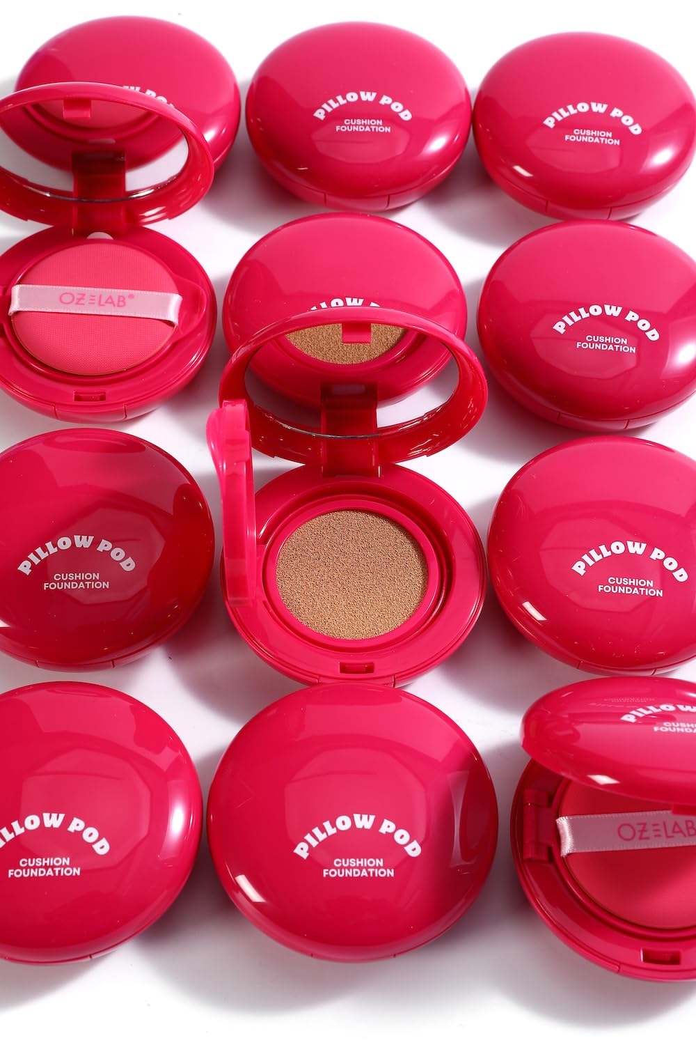 Beauty Pillow Pod Cushion Foundation Beige – Natural Matte Finish, Buildable Coverage, Paraben-Free, Portable Compact with Mirror and Puff,0.42 OZ /12G,pack of 1