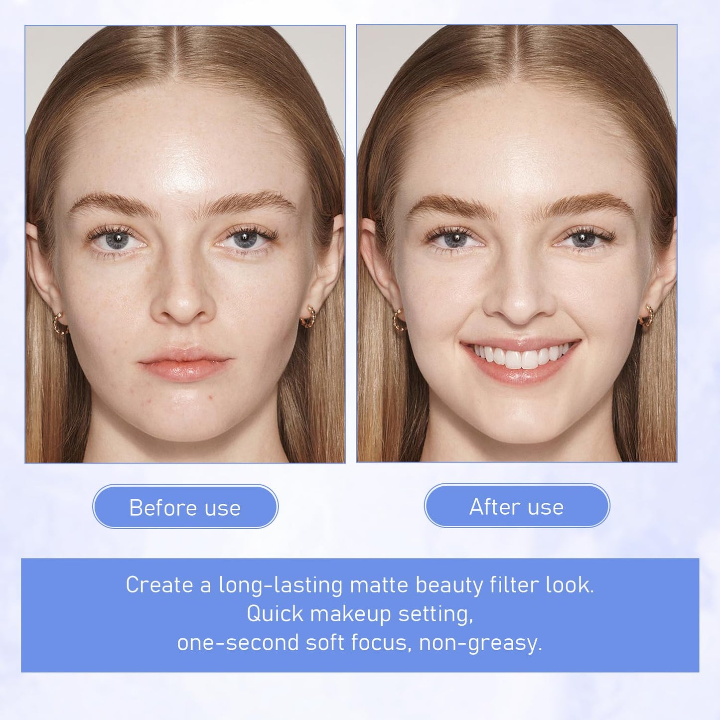 Maycheer Face Powder -Lasting Waterproof Face Powder-Maycheer Setting Powder Oil Absorbing Compact for Face, Lasting Waterproof Pressed Powder Compact (03# DARK COMPLEXION)