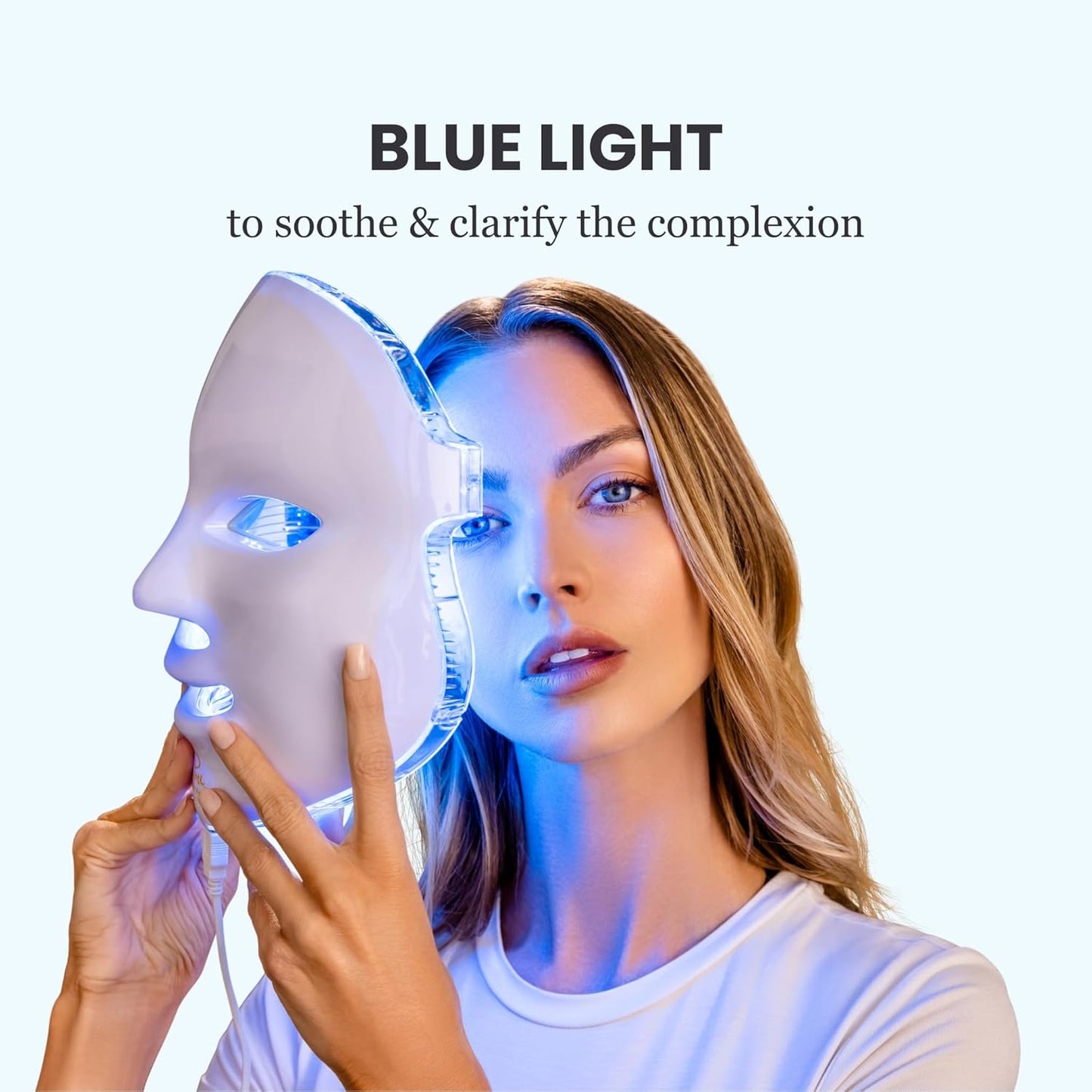 Pure Daily Care Luma Mask LED Skincare Device for the Face | 7 Advanced Color Modes | 5 Light Intensity Levels | All Skin Types