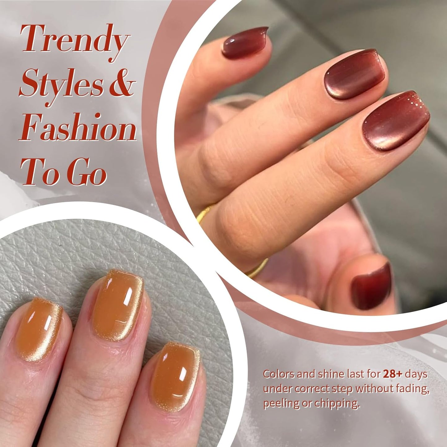 Born Pretty Magnetic Gel Nail Polish Water Light Cat Magnetic Eye Gel Black Orchid Jelly Glass Crystal Nail Polish Glitter Shimmer Auroras Nail Art Manicure Kit 6PCS