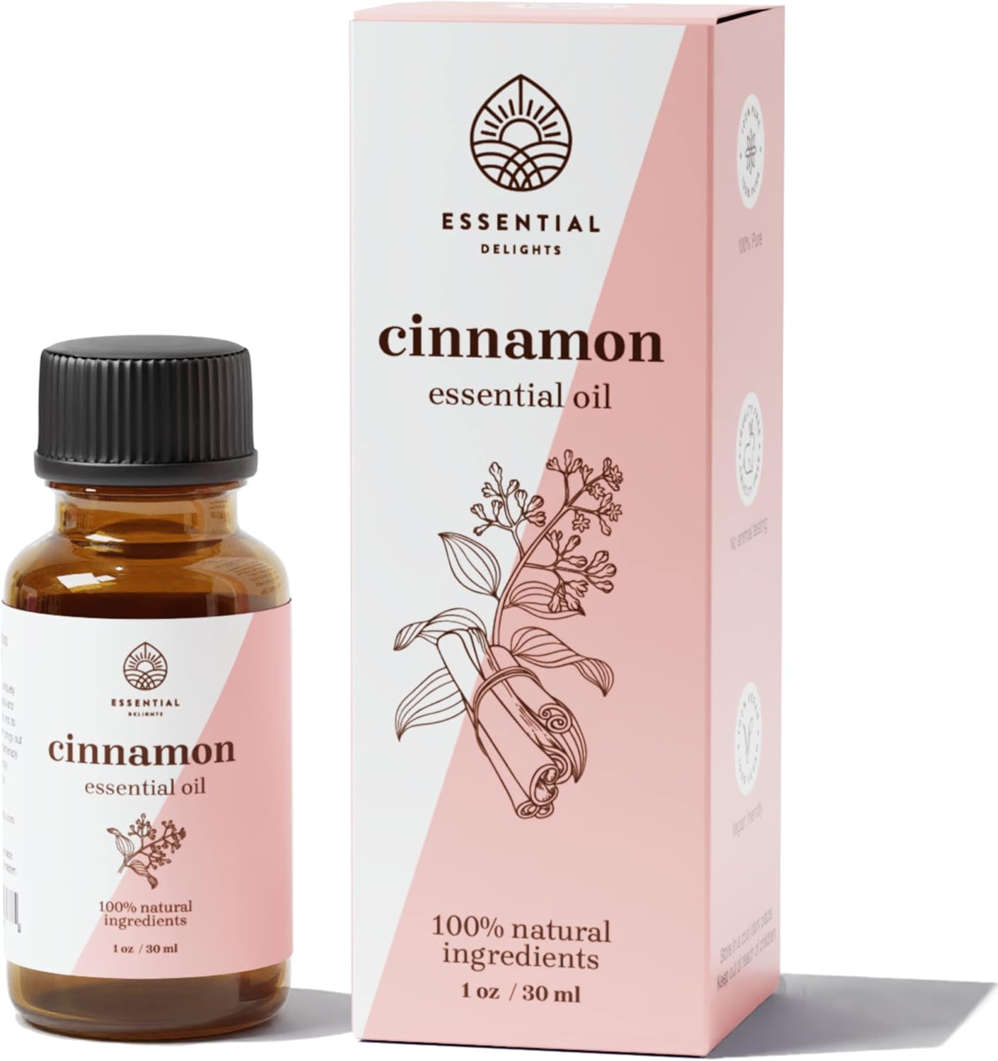 Premium Cinnamon Essential Oil | Warm and Spicy Aroma | Perfect for Candles, Soaps, DIY Projects & Holiday Scents (1 Fl.Oz.)