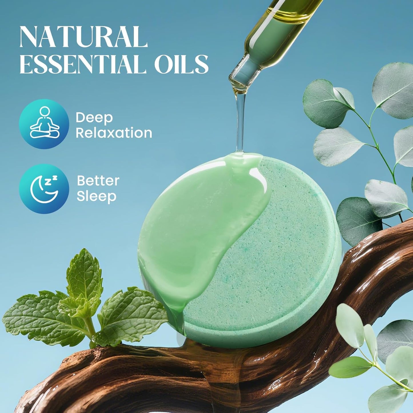 Shower Steamers Aromatherapy, Birthday Gifts for Men Teen, Stocking Stuffers White Elephant Christmas Gift for Adults, Natural Essential Oils Bath Bombs Relaxation SPA – 15 Tablets