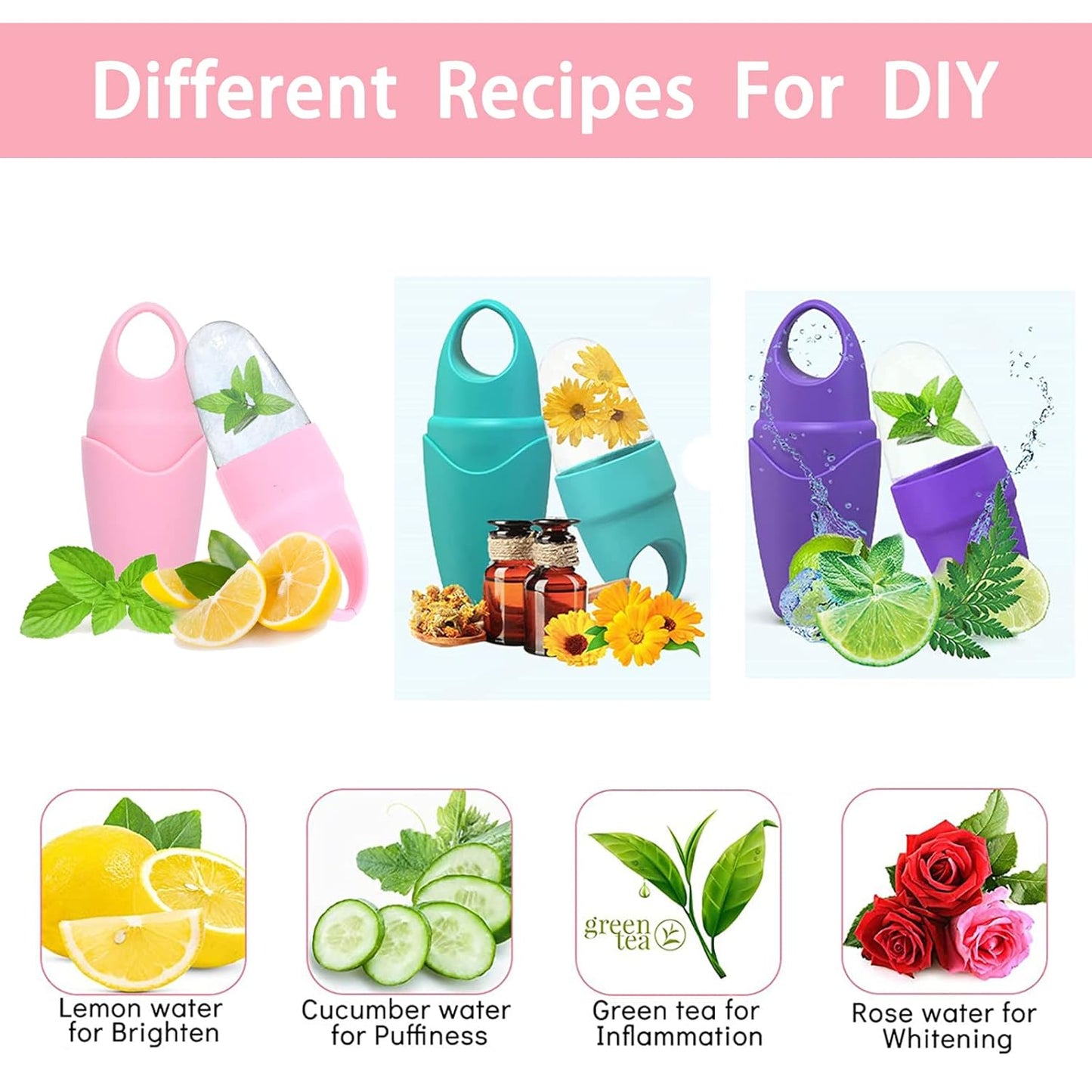 Ice Roller for Face and Eye, Ice face roller,Gua Sha Facial Tools, Facial ice roller, Skin Care Tools,Ice mold for face… (blue-eyes)