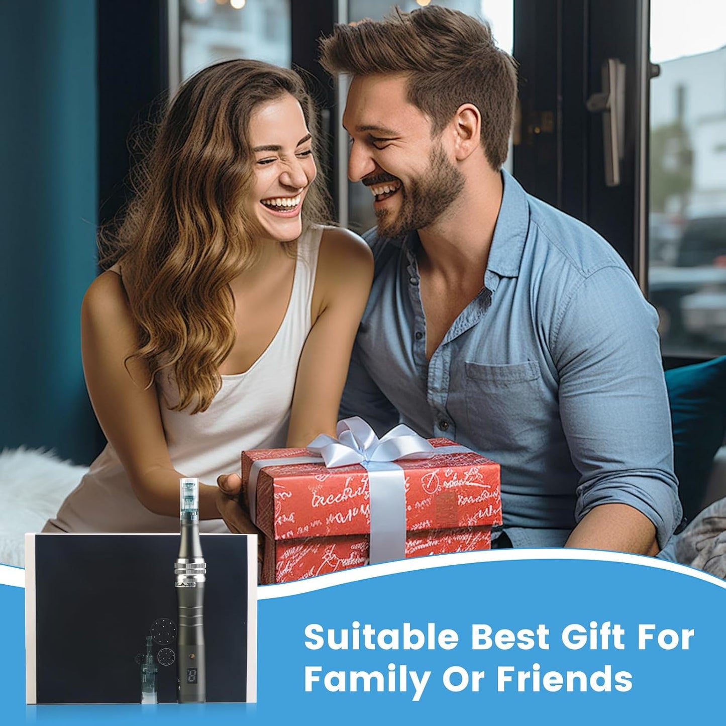 Derma Roller Pen for Women Men, Microneedles Pen Derma Roller kit- 0.25 mm