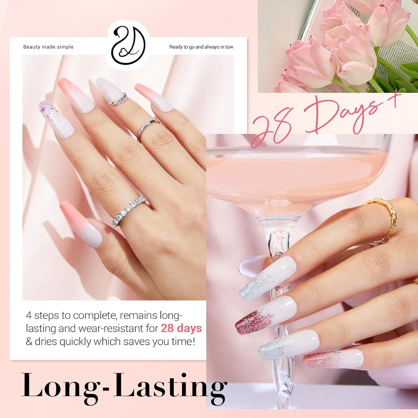 AZUREBEAUTY Dip Powder Nail Kit with Electric Nail Drill, 24 Colors Nude Pink Glitter Nail Powder Starter Kit with Dip Liquids Base Top Coat Activator Portable Manicure French Nail Art Essential Set