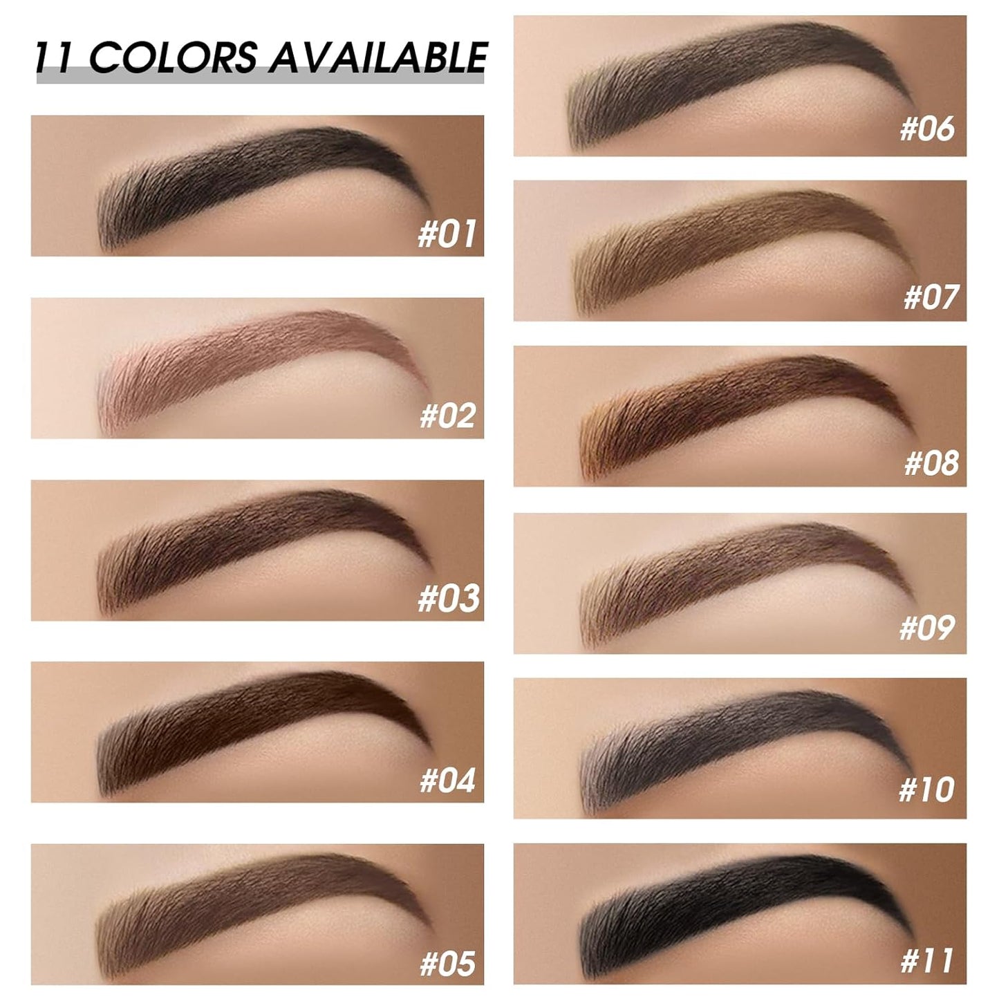 2Pcs Brow Pomade Set with Dual-ended Eyebrow Brush, High pigment Water proof Natural finish Eyebrow Makeup Set with Eyebrow Brush for Women and Girls（06#）