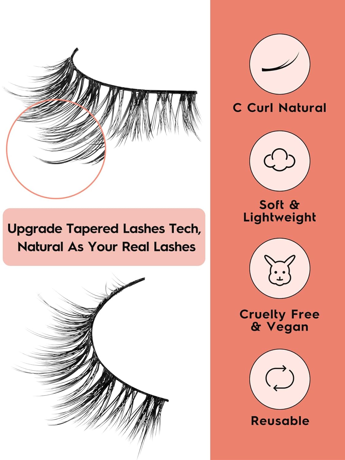 Wispy Lashes False Eyelashes Natural Manga Lashes Anime Lashes with Thinner Band Volume Fake Eyelashes Siligli 12mm Curly Eye Lashes Pack 7 Pair