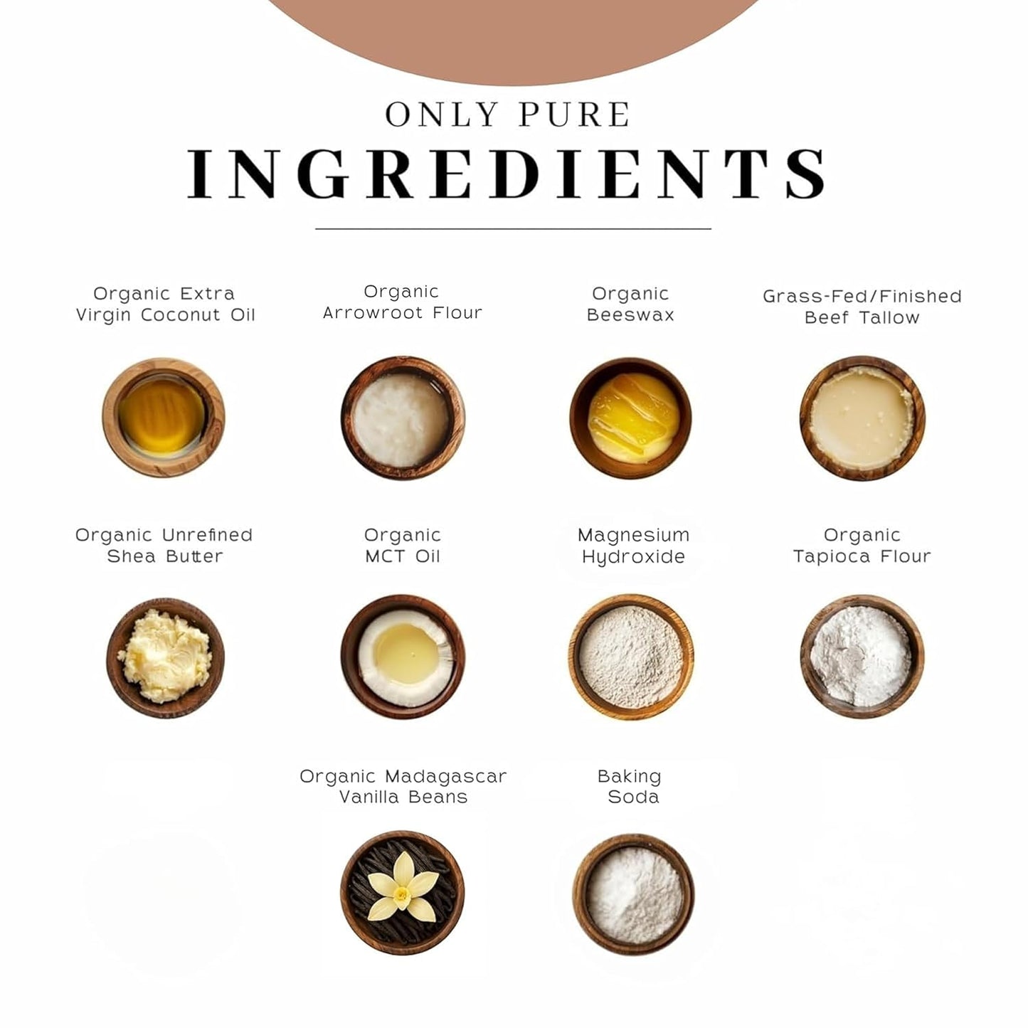 VanMan Magnesium & Vanilla Deodorant Stick - Natural Aluminum Free Deodorant for Women & Men - Effective Odor Control for Skin - With Tallow, Shea Butter & Organic Madagascar Vanilla Bean - 2 Fl Oz