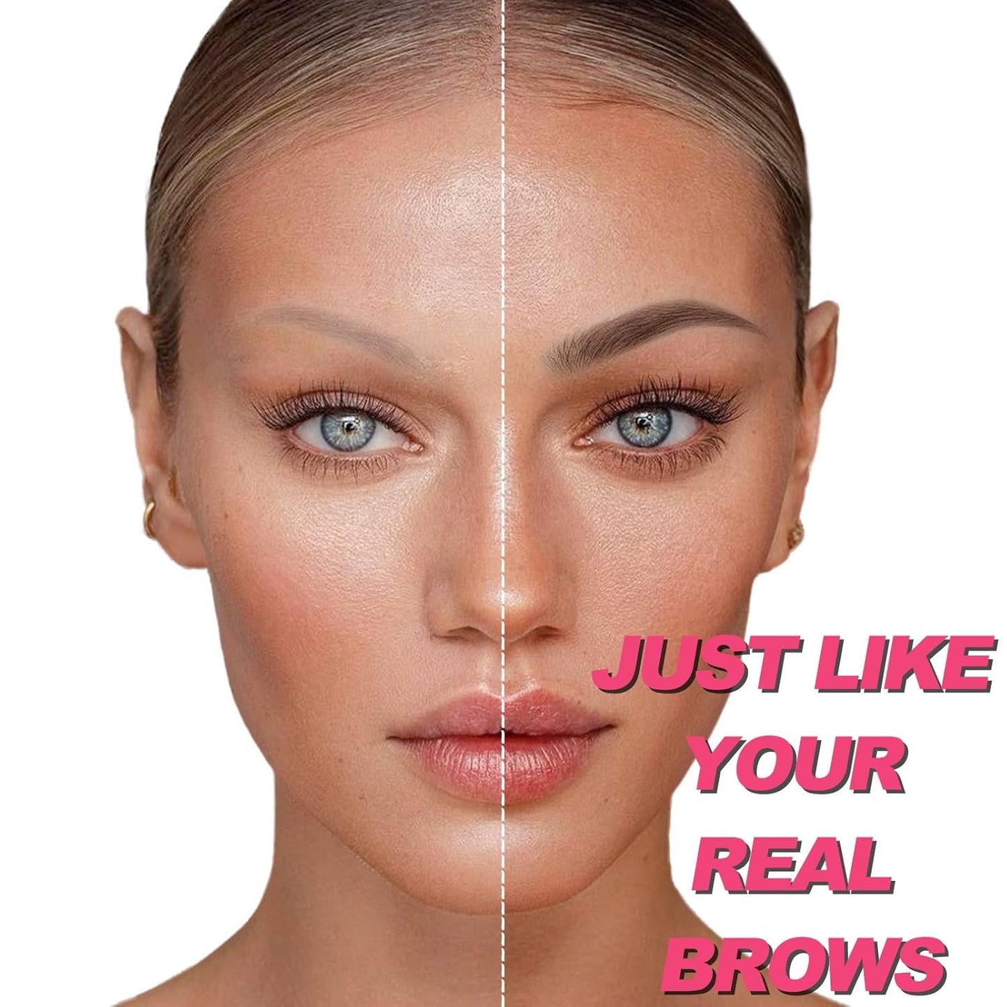 Microblading Eyebrow Pencil, Waterproof Eyebrow Pencils for Women Brown Hair Like Natural Liquid Brow Contouring Pen, 2-in-1 Dual-Ended Eye Brow Filler Pen with Precise Micro-Fork-Tip, Medium Brown