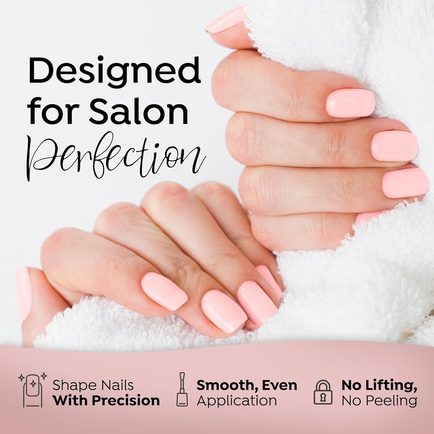 Tones Pro Acrylic Nail Powder, Royal Pink (Soft, Creamy Pastel Pink), (3.5 Fl Oz) - Long-Lasting & Non-Yellowing Polymer for Salon Quality Nail Extensions & 3D Art