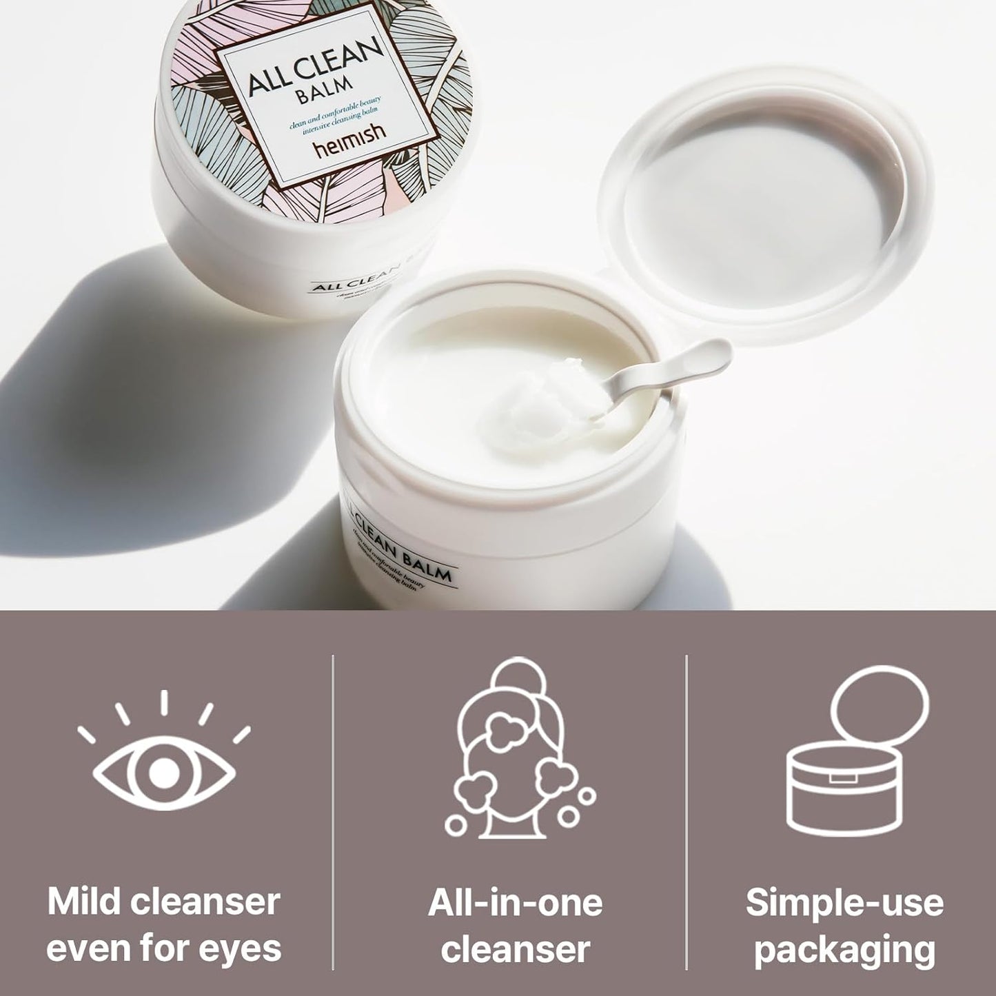 HEIMISH All Clean Balm Set (Original & Mandarin) - Cleansing Balm, Waterproof Makeup Remover, Face Cleanser, Oil Based Cleanser, Korean Skincare with Natural Aroma Oil, Vegan, For All Skin Types
