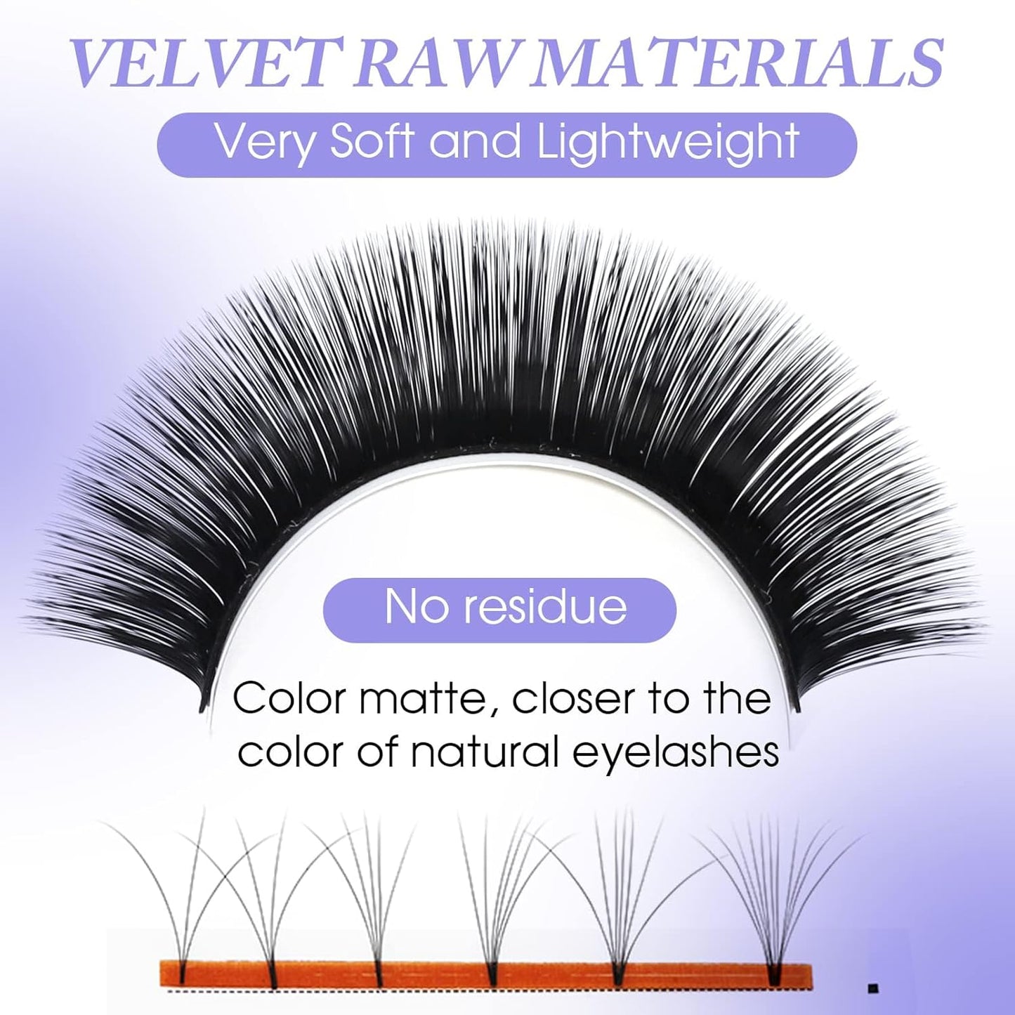 Easy Fan Volume for Lash Artists: Wendy, Handmade Fans for Eyelash Extensions, Self Fanning, Blooming, Black, D Curl, 0.03mm, 14-20mm, KH126