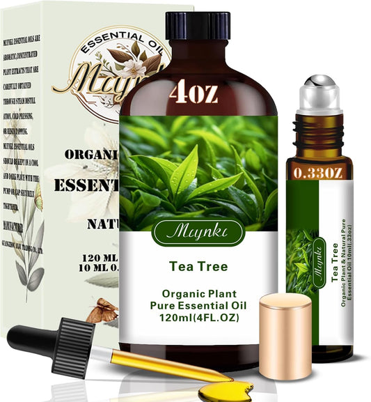 Tea Tree Fragrance Oil-Tea Tree Essential Oil 4.33oz (130ml)-100% Pure Natural Scent for Diffusers, Candles, Soap Making & Aromatherapy-Relaxing Home & Gift Essential Oil for Bath, Massage