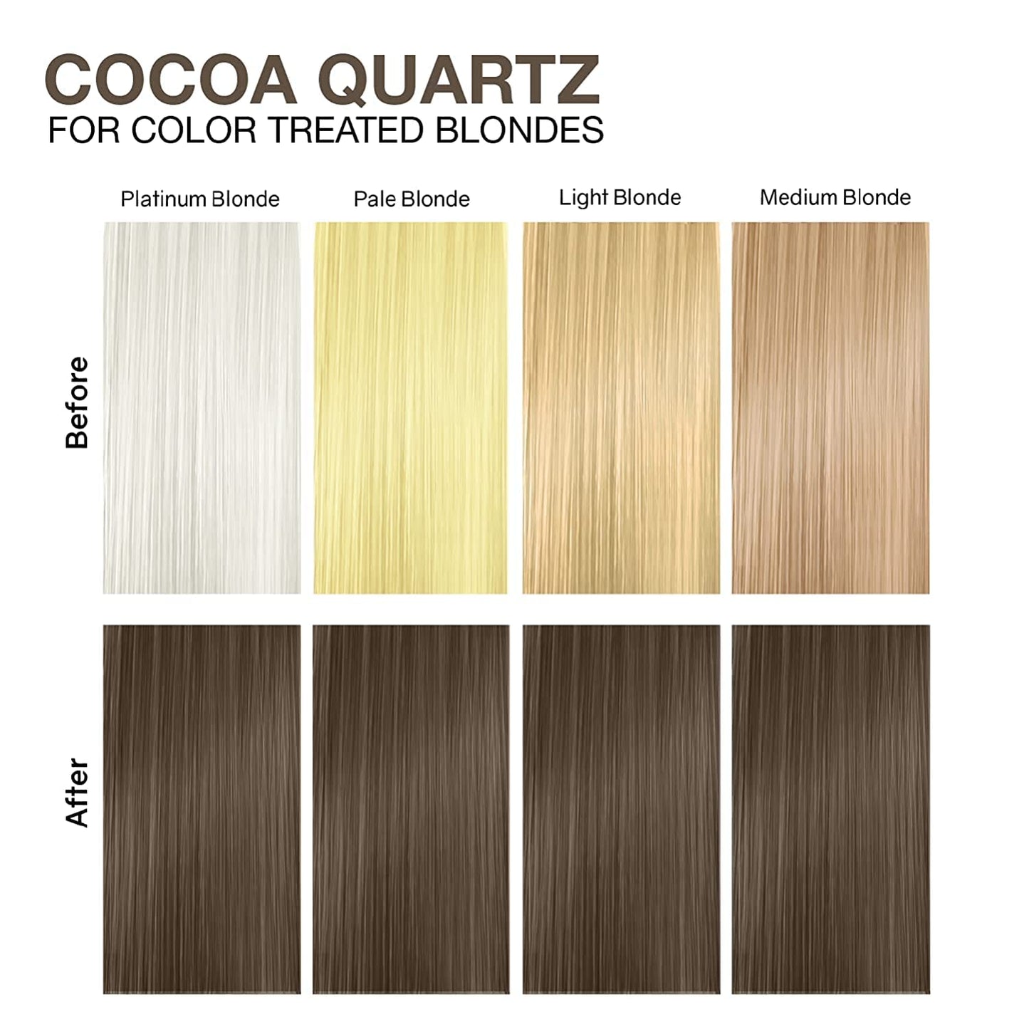 Celeb Luxury Gem Lites Cocoa Quartz Colorditioner, Color Depositing Conditioner with Bondfix Bond Rebuilder, Semi Permanent Hair Colour Glaze, Maintains and Refreshes Light Brown Brunette Hair