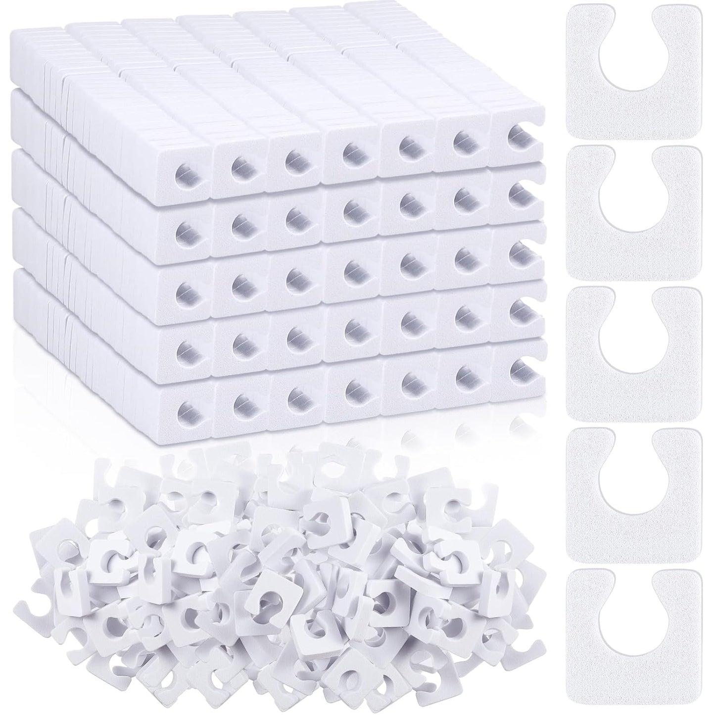 Mumufy 1000 Pcs Individual Pedicure Toe Separators Soft Foam Toe Spacers Comfortable Finger Toe Dividers Pedicure for Women Men Girls Manicure Feet Nail Polish Art Painting Spa (White)