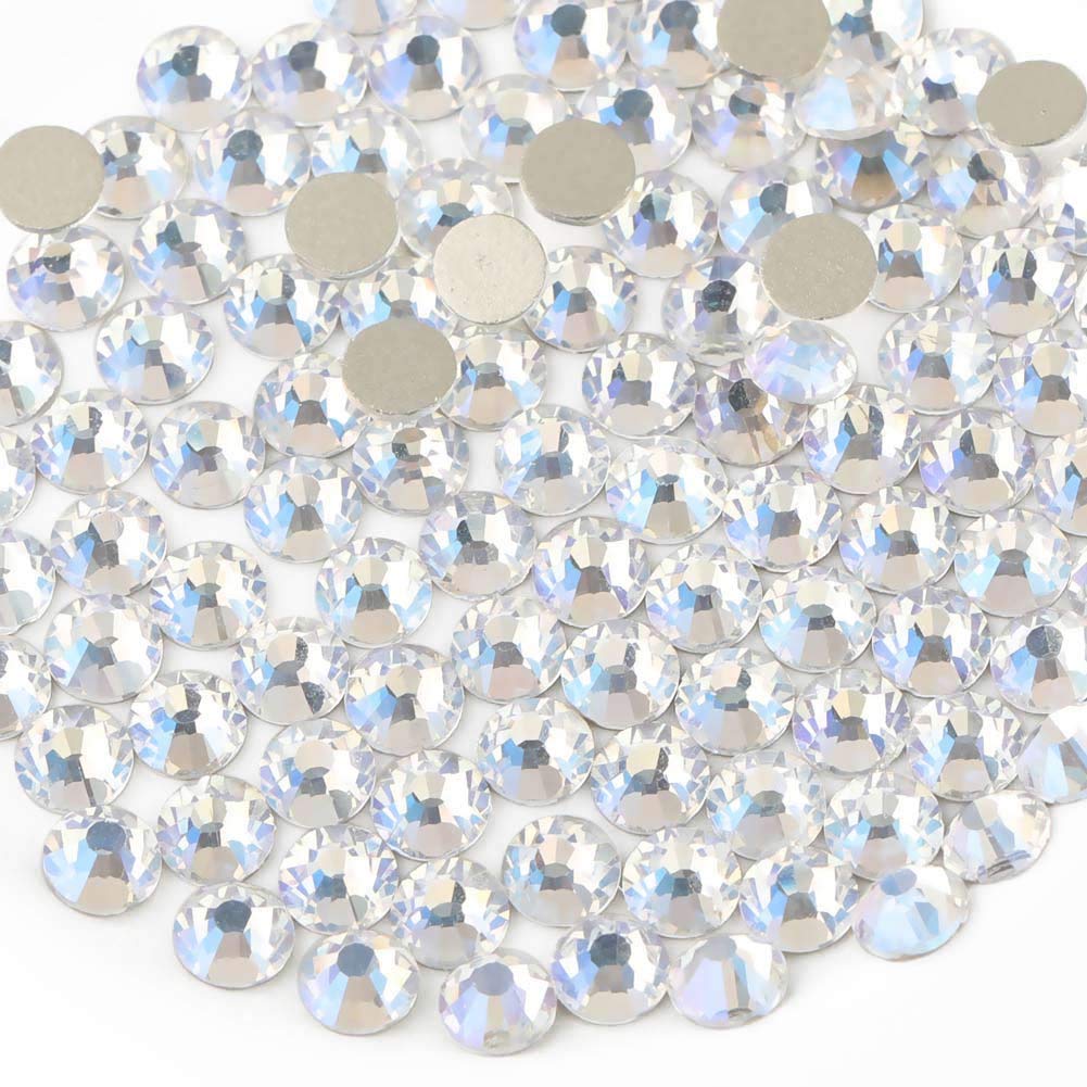beadsland Flat Back Crystal Rhinestones Round Gems, Blue Moonlight (1.9-2.0mm) SS6/1440pcs