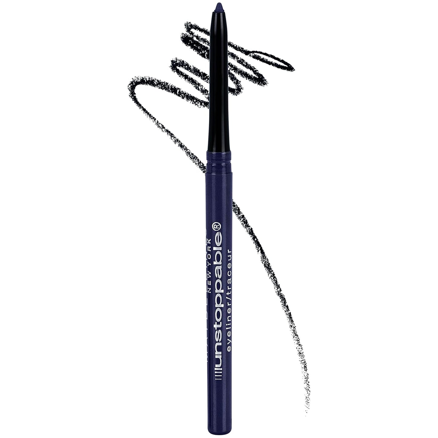 Maybelline Unstoppable Waterproof Mechanical Blue Eyeliner Pencil, Easy to Apply, Smooth Glide, Up to 24 Hour Wear, Sapphire
