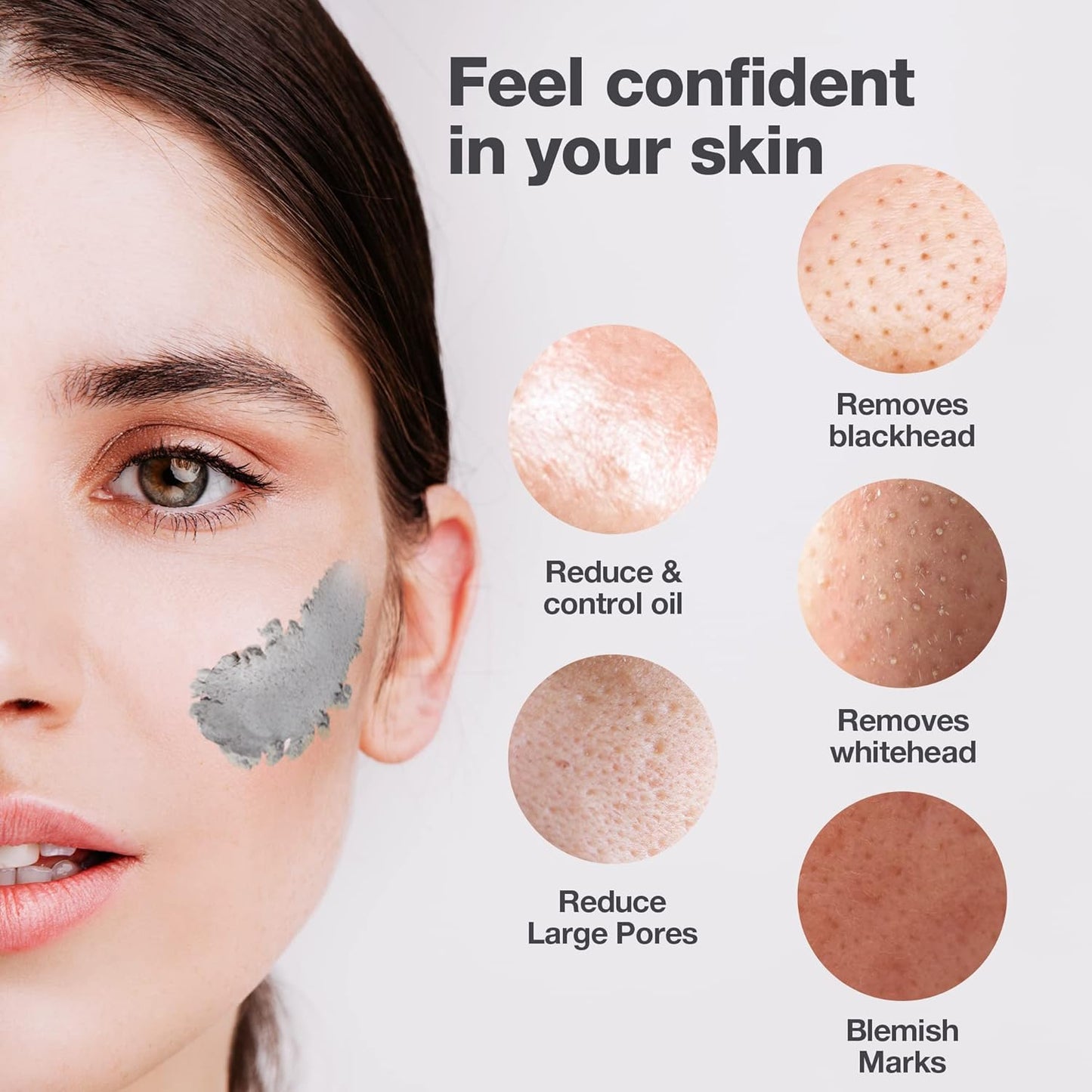 Deeom Blackhead Remover Stick - Blackhead Extractor, Charcoal Face Mask for Blackheads & Whiteheads, Oil Control, Sebum Absorption & Pore Cleansing, Natural Exfoliator, 14g