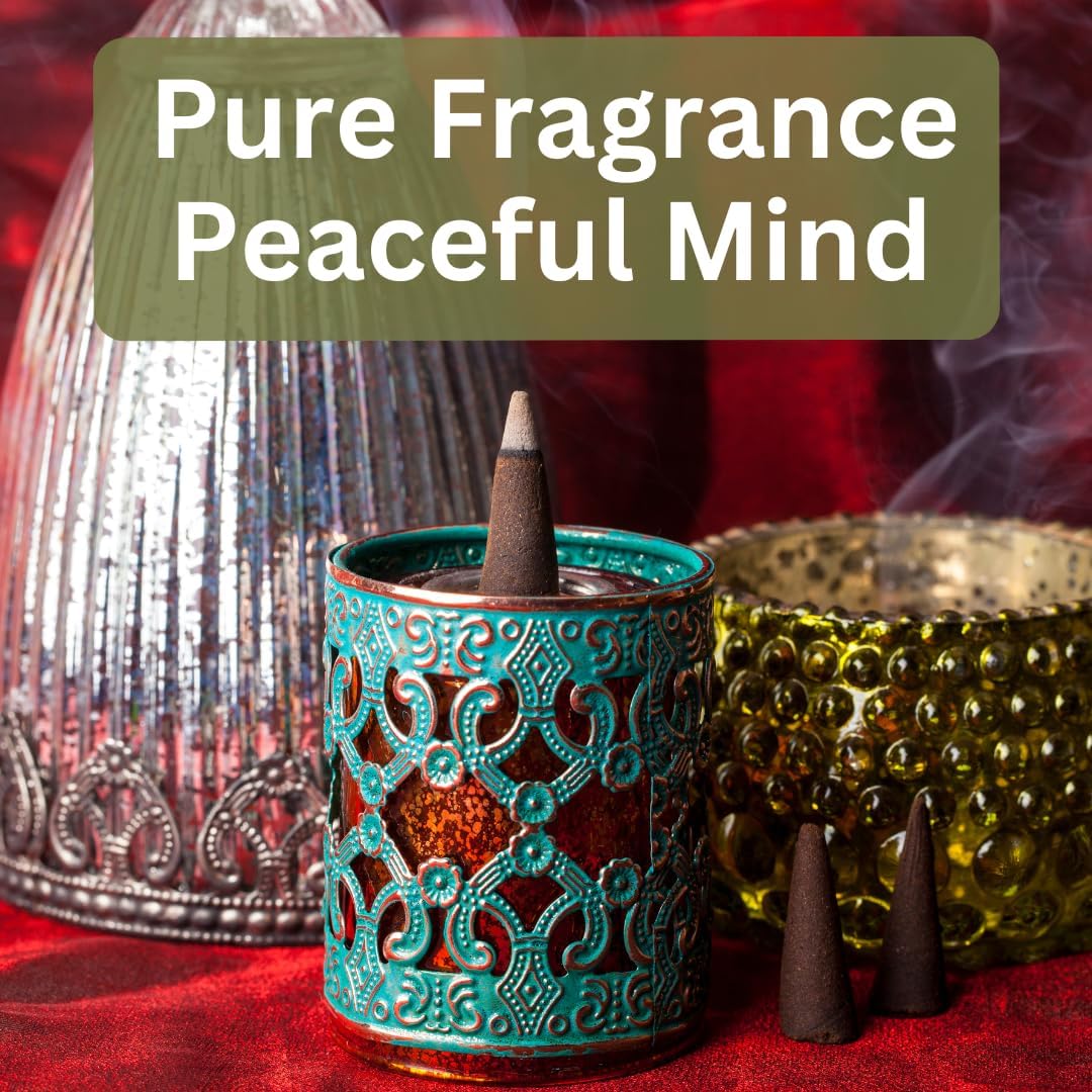 Yajna Palo Santo 100%-Natural-Incense-Cones Handmade-Hand-Dipped Organic-Chemicals-Free for-Purification-Relaxation-Positivity-Yoga-Meditation The-Best-scents (20 Count)