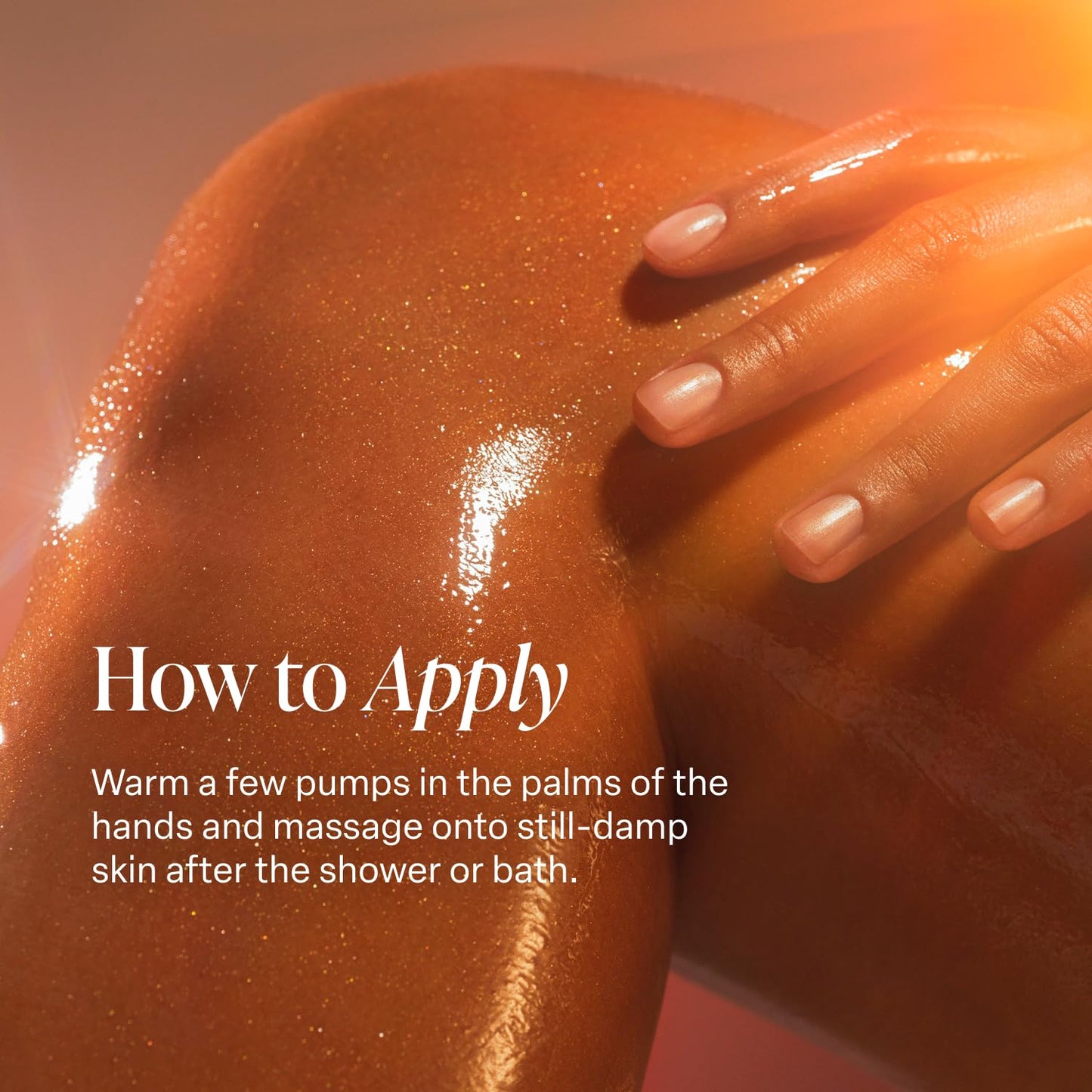 Saltair Shimmering Body Oil - Pink Beach Scented Dry Oil Moisturizer with Light-Reflecting Pearl Pigments. Moisturizing Glow for All Skin Types - 4 Fl Oz